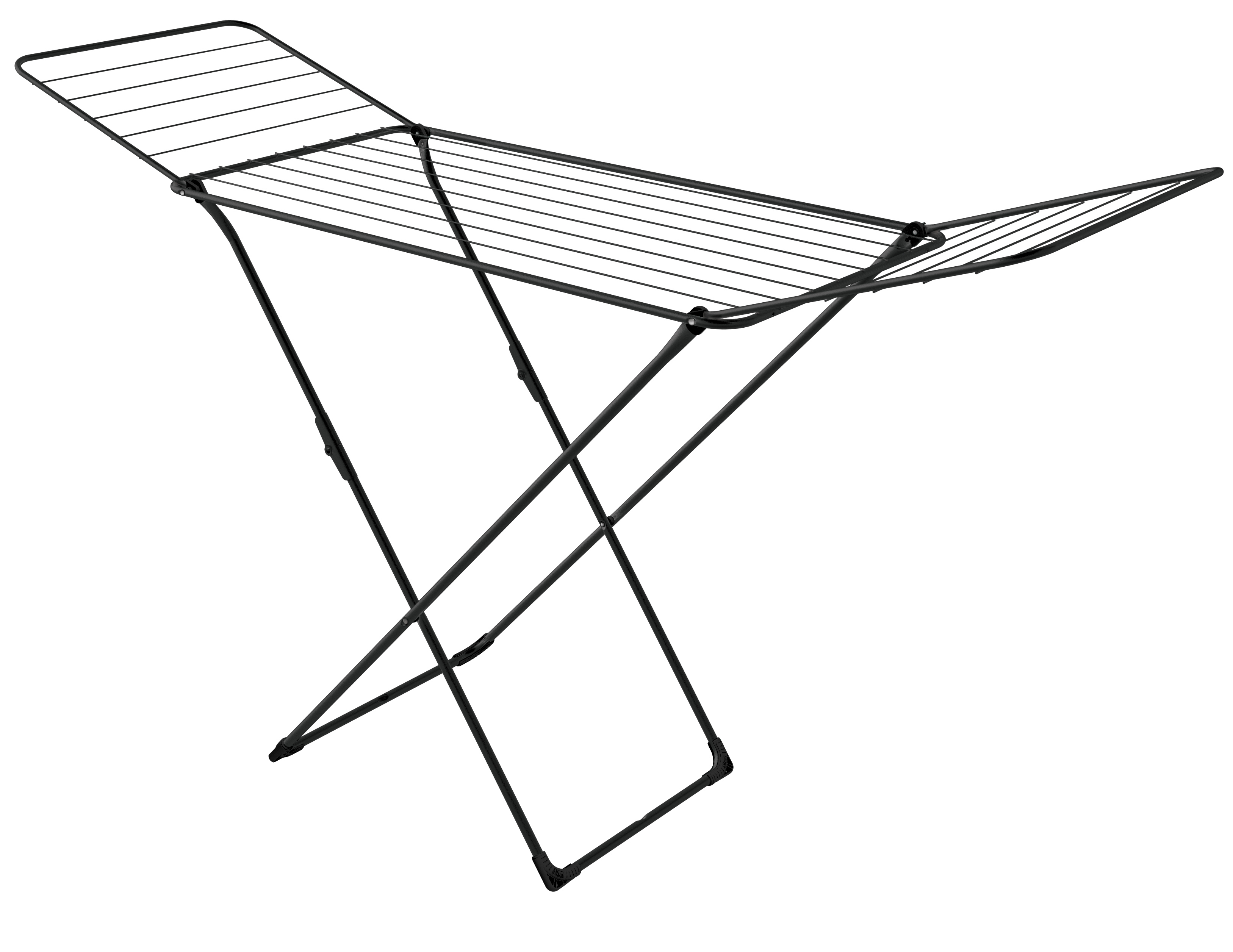 Изображение товара Сушилка для белья напольная Nika СБ1 18 м черная, с откидывающимися створками