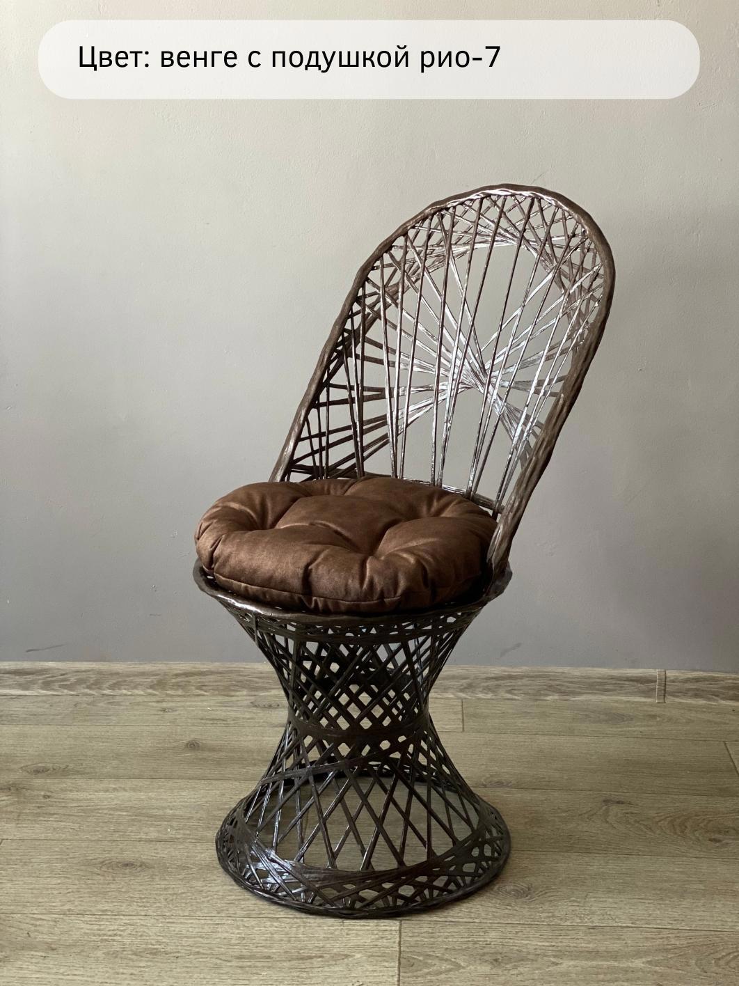 Изображение товара Кресло садовое Ajurio Provance композит коричневое 44x61x96 см