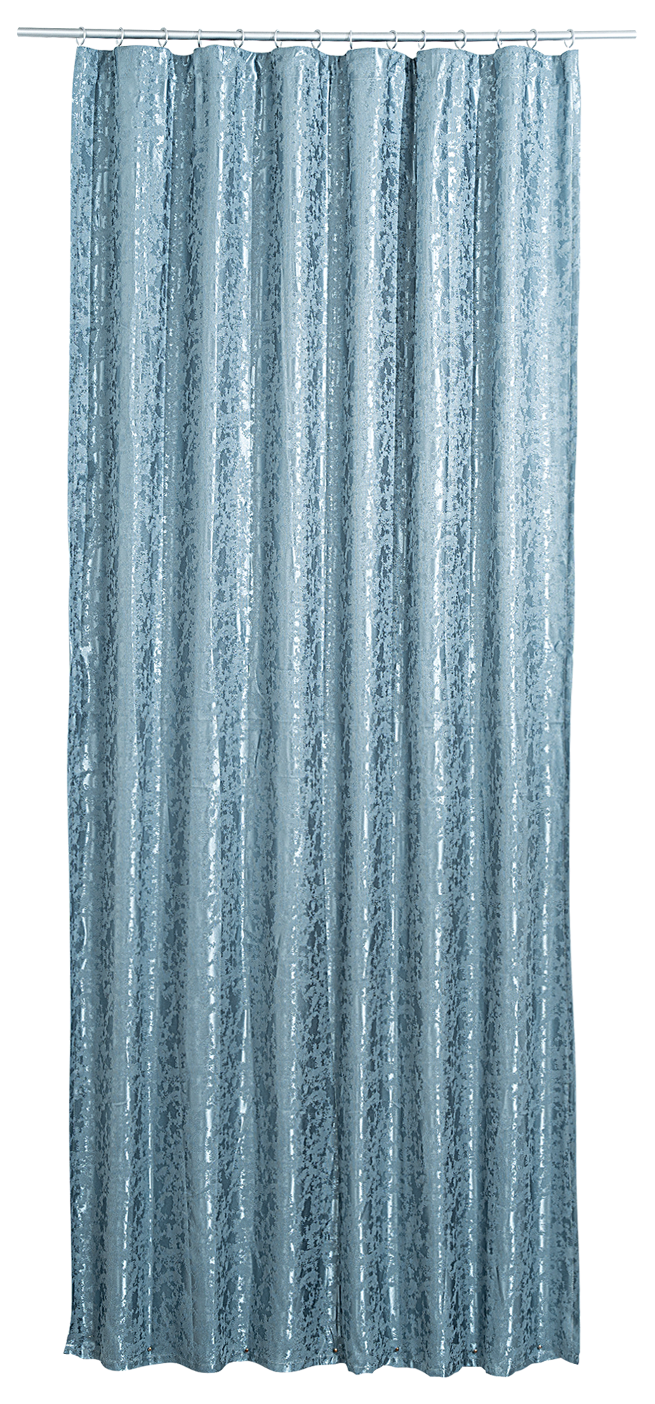 Изображение товара Штора на ленте со скрытыми петлями Денви голубой 160x270 см жаккард