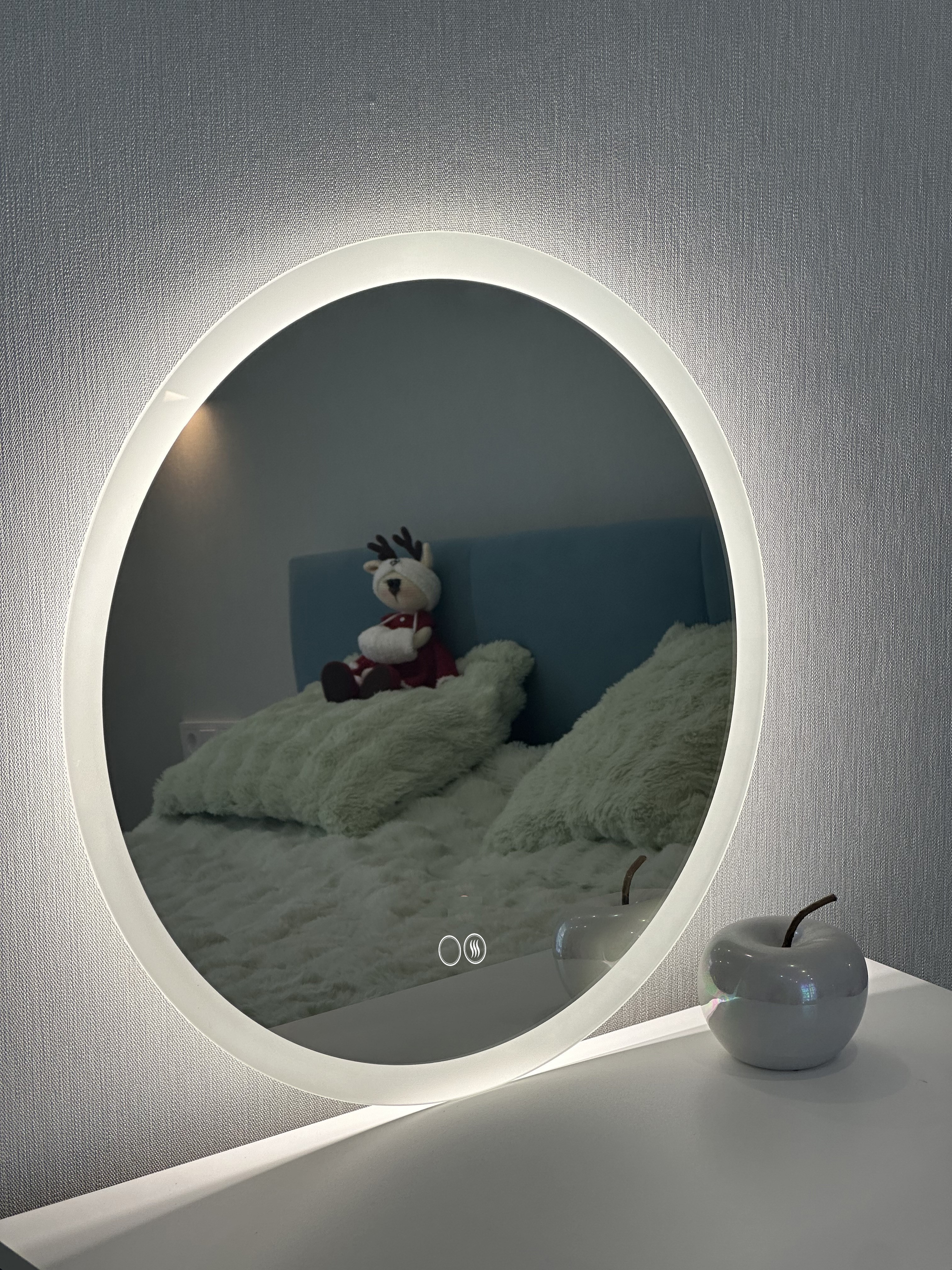 Изображение товара Зеркало для ванной Alfa mirrors с подсветкой 4200К60x60см сенсорное управление подогрев диммер функция памяти Svet-6AVd-Lite