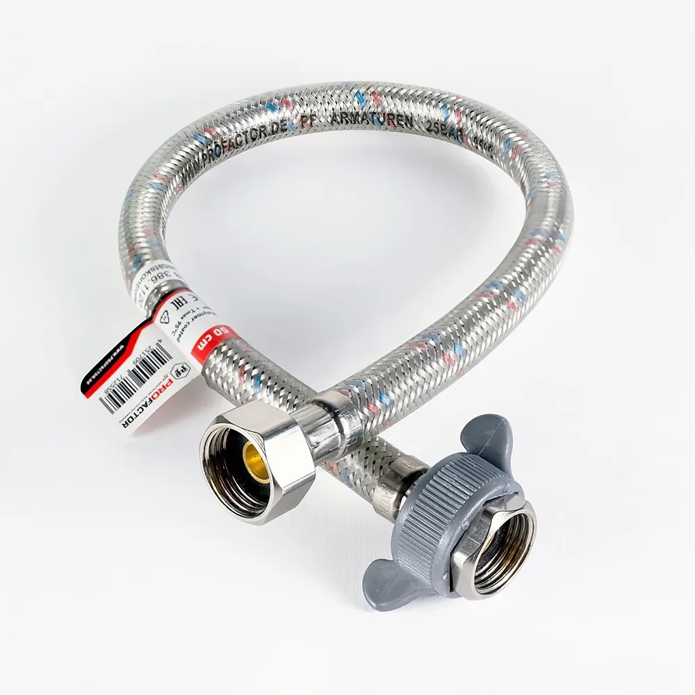 Изображение товара Гибка подводка для воды Profactor PF520.60 1/2" 60 см внутренняя внутренняя резьба