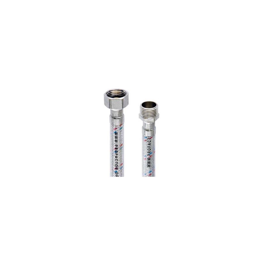 Изображение товара Гибкая подводка для воды Profactor PF524, 1/2", 50 см, наружная-внутренняя резьба