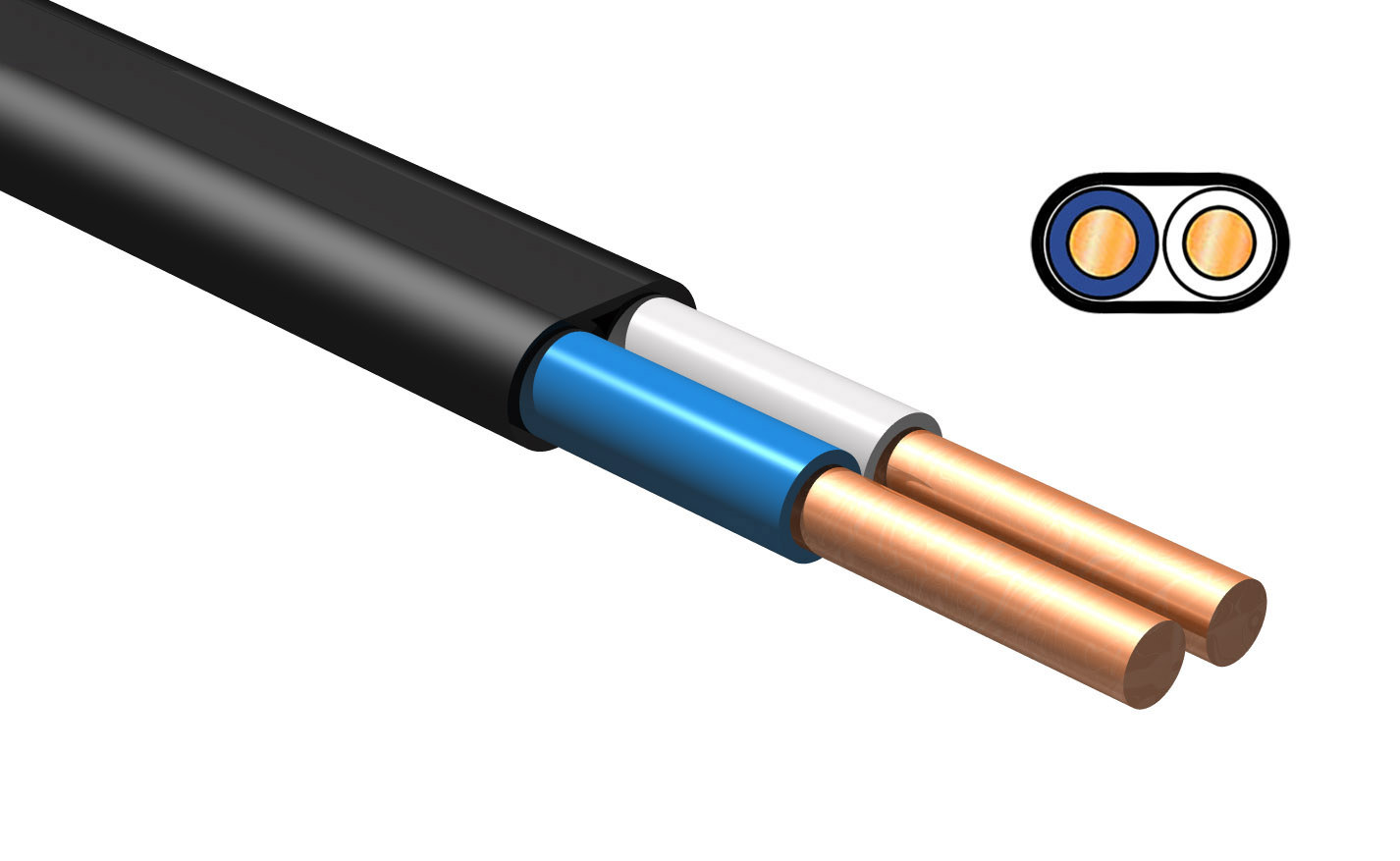 Изображение товара Кабель Itok ВВГ-П нг(А) LS 2x1.5 70 м
