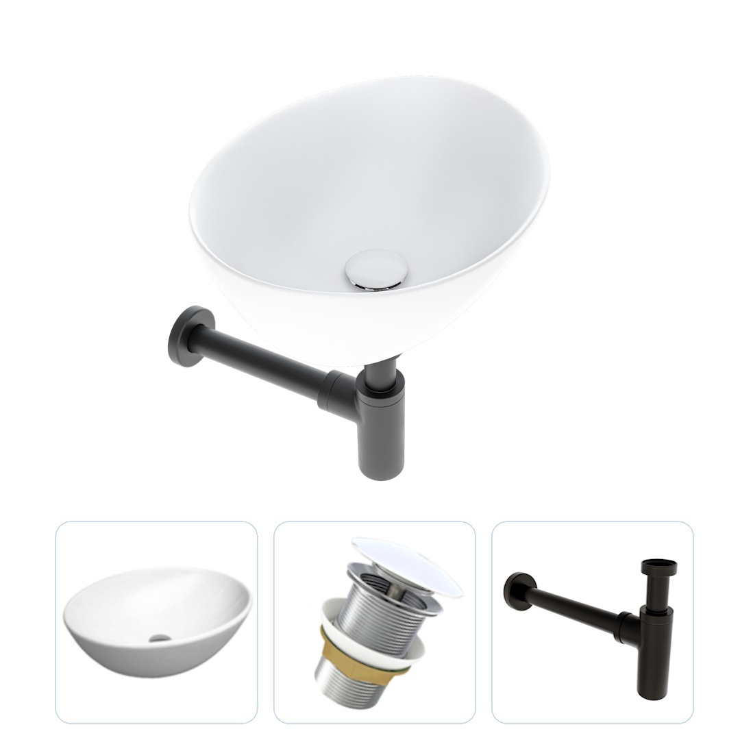 Изображение товара Раковина накладная Teymi Lori F07490 41см цвет белый