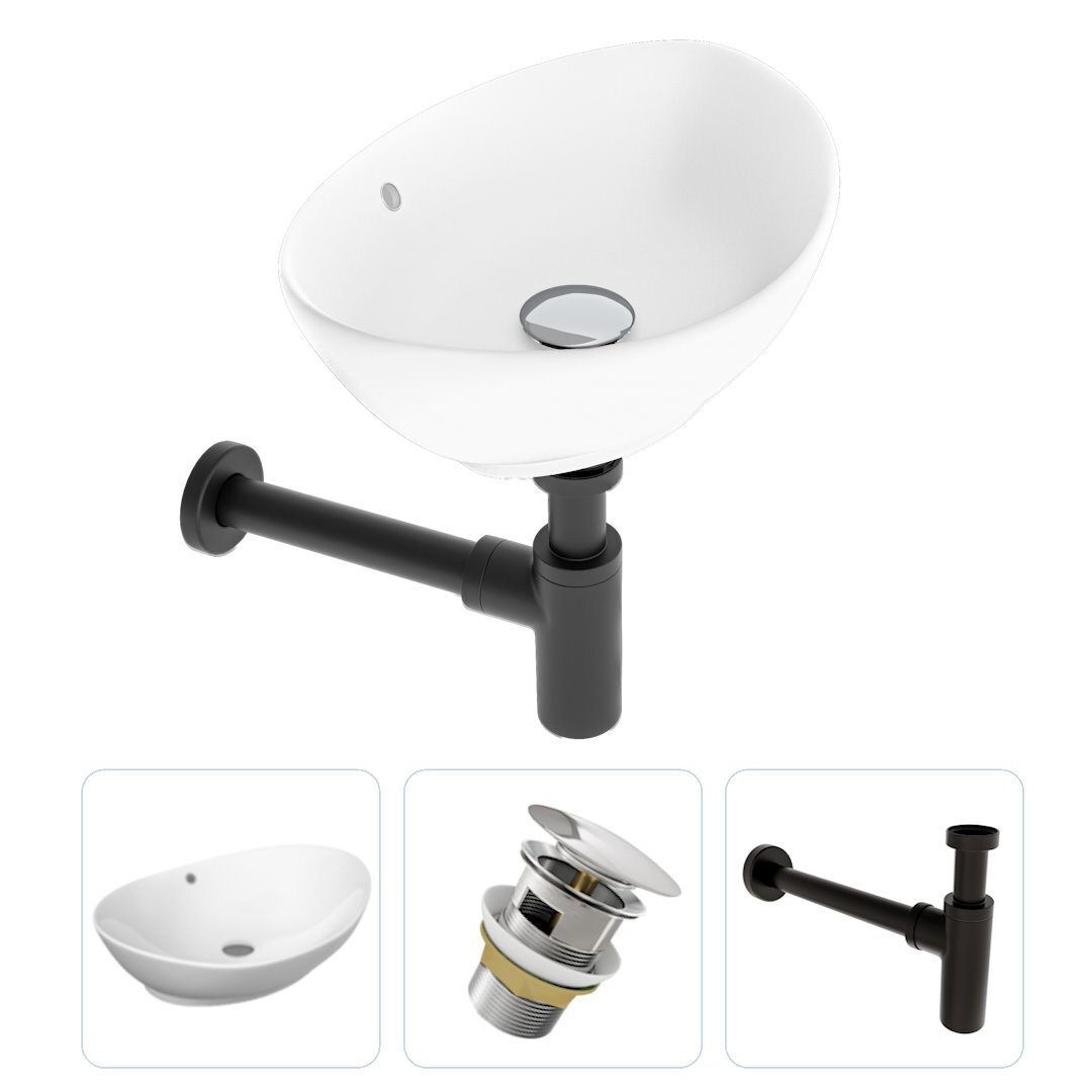 Изображение товара Раковина накладная Teymi Lori F07473 59см цвет серый/серебристый