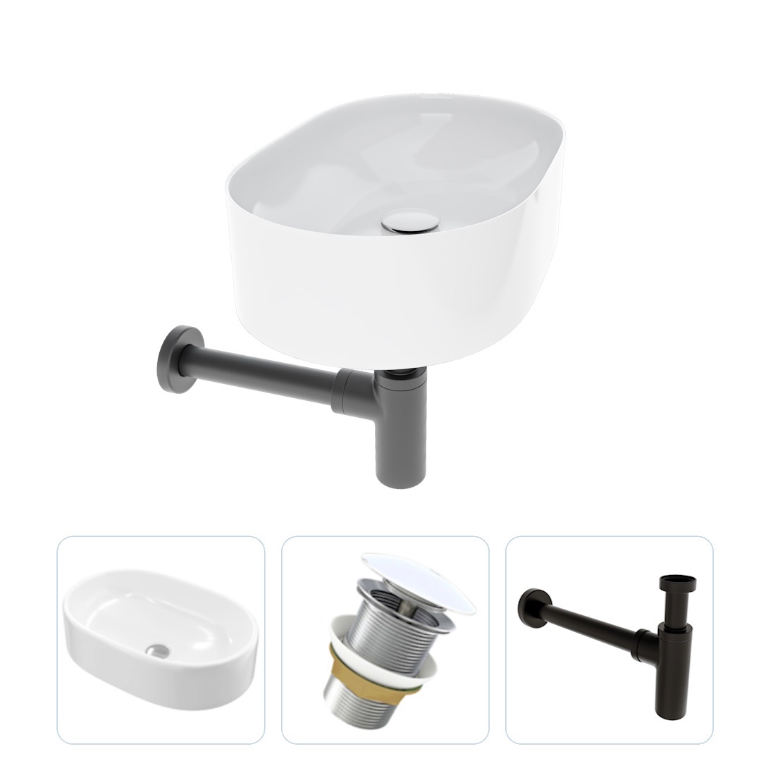 Изображение товара Раковина накладная Teymi Iva F07493 52см цвет белый