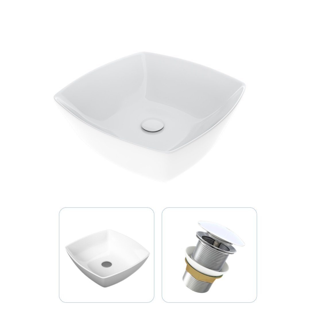 Изображение товара Раковина накладная Teymi Kati F01590 43 см белая высокое качество