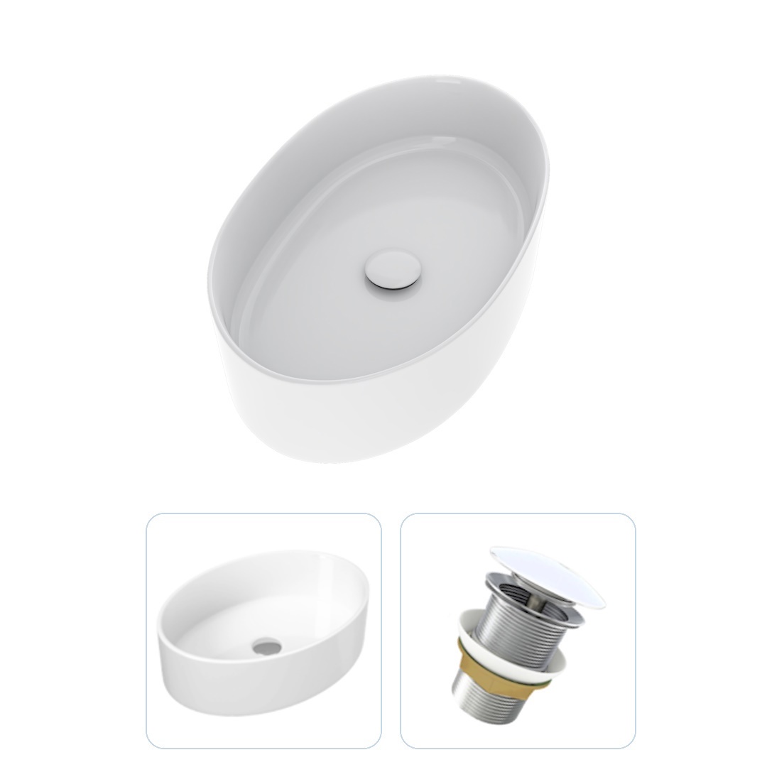 Изображение товара Раковина накладная Teymi Lori F01585 50 см белая для ванной