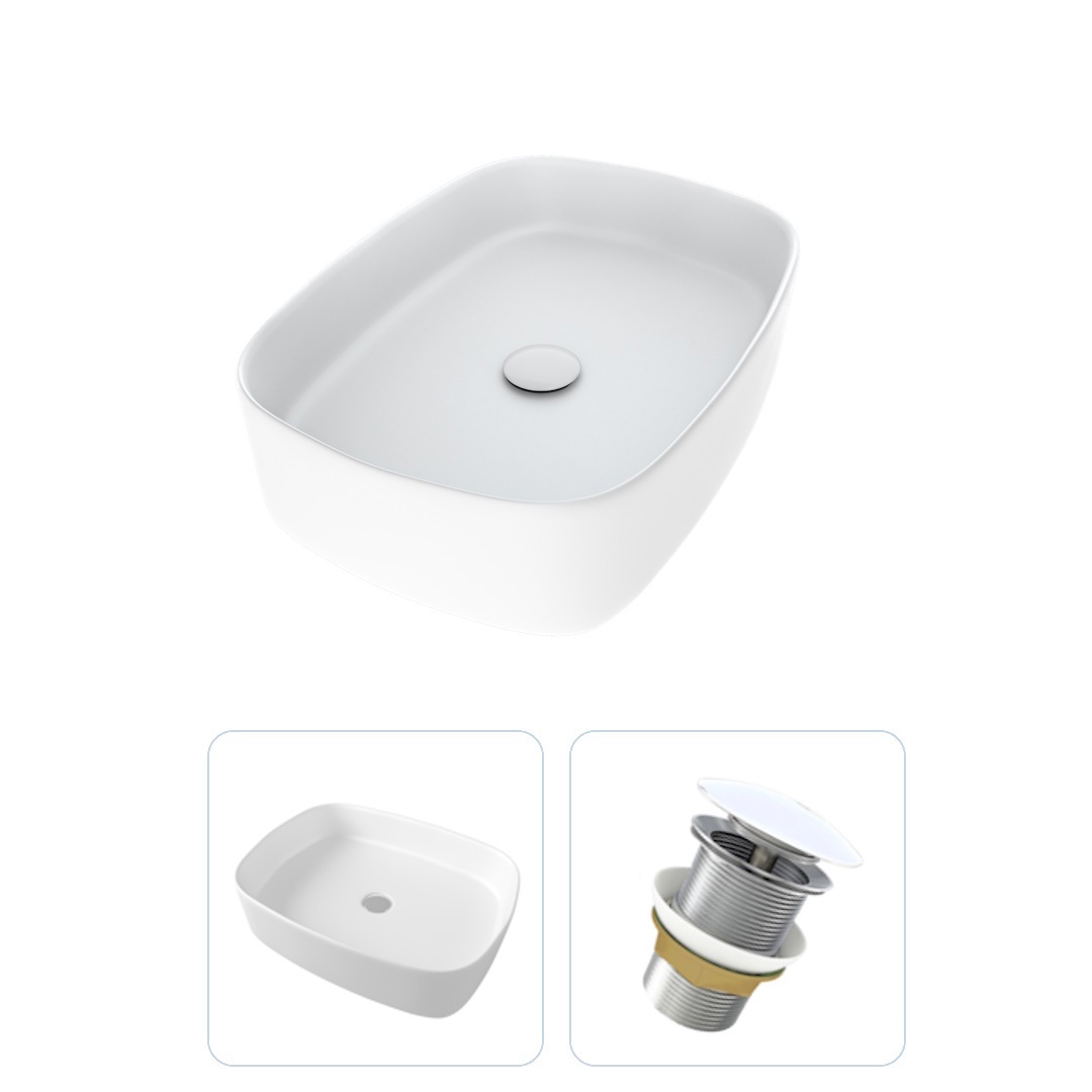 Изображение товара Раковина накладная Teymi Solli F01581 50.5см белая глянцевая