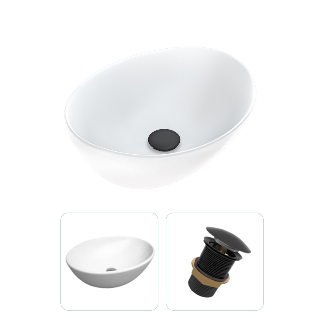 Изображение товара Раковина накладная Teymi Lori F01603 41см цвет черный