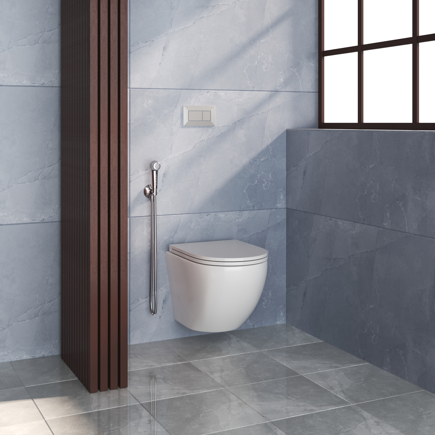 Изображение товара Унитаз подвесной Joki Stella JK1021007 безободковый, с сиденьем микролифт, цвет белый