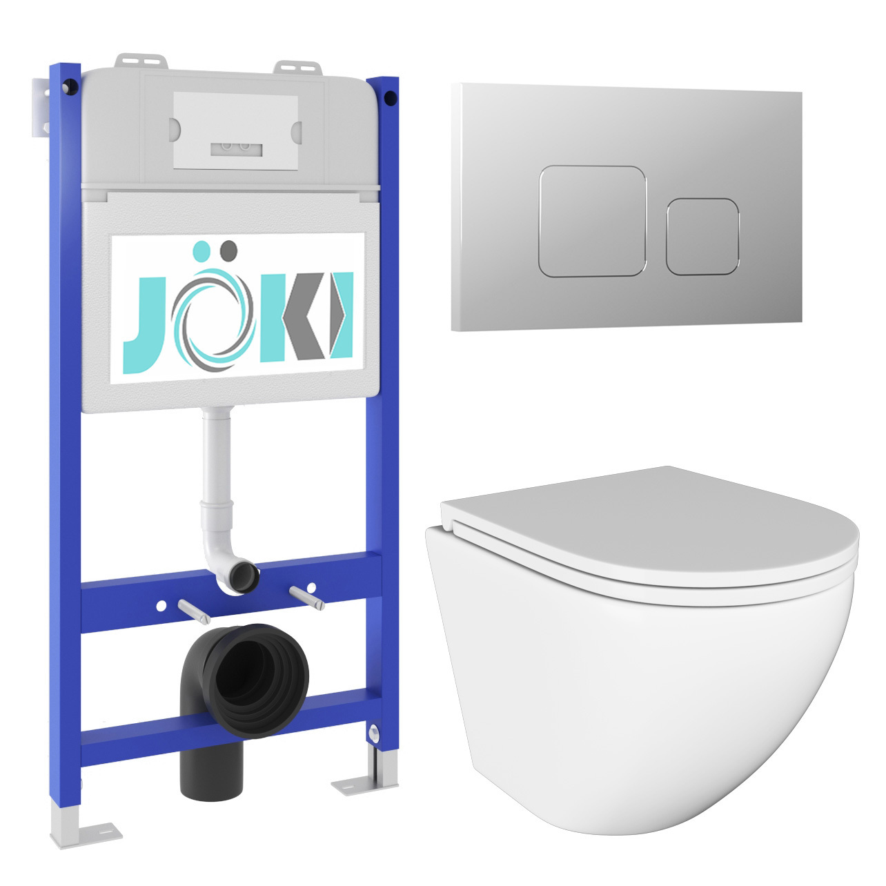 Изображение товара Комплект инсталляция с унитазом Joki JKS102033701CH белый