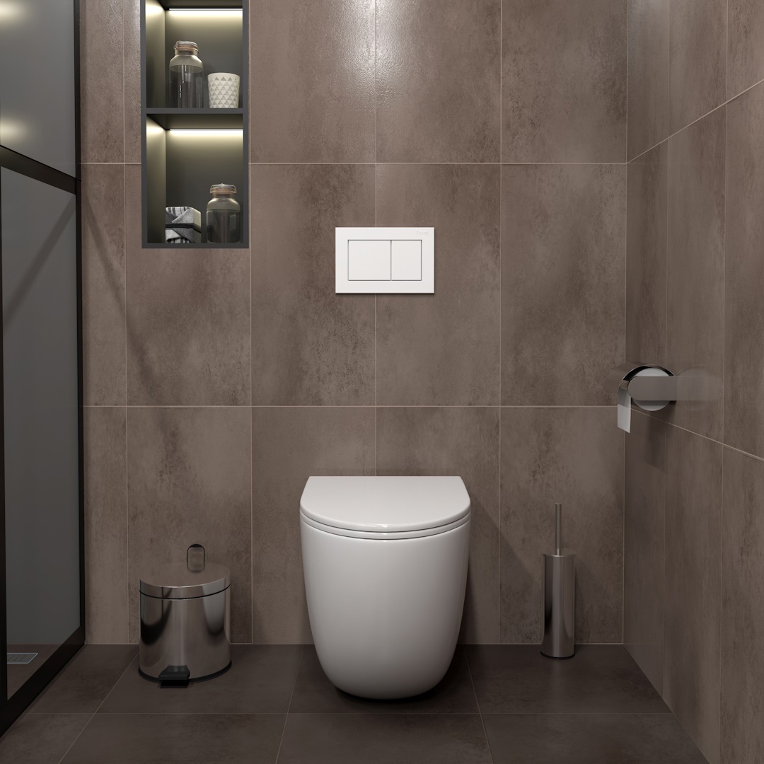 Изображение товара Комплект инсталляции с унитазом Teymi Lina HD F00758 белый для приставных монтажных решений