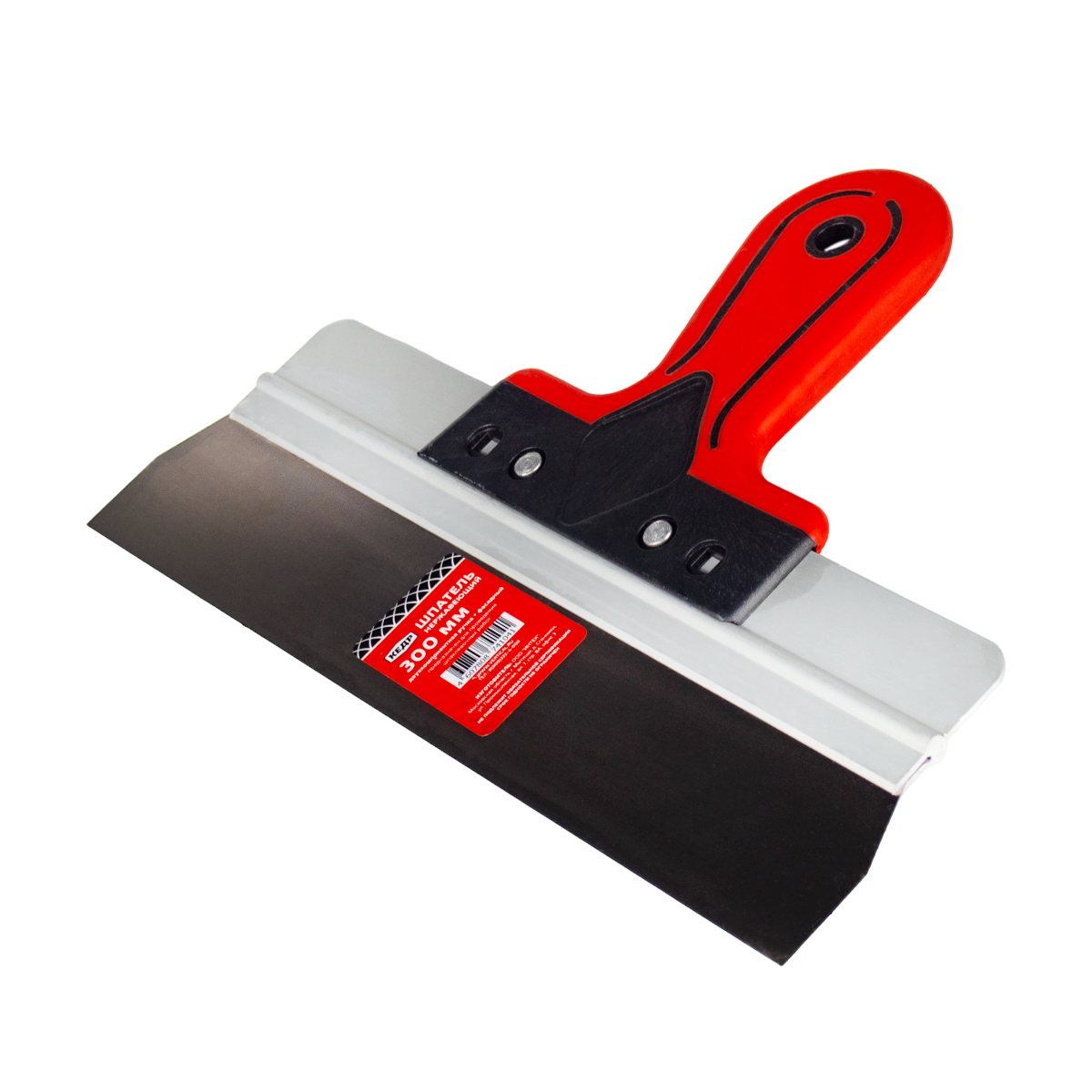 Изображение товара Фасадный шпатель Кедр 300 мм из нержавеющей стали с двухкомпонентной ручкой