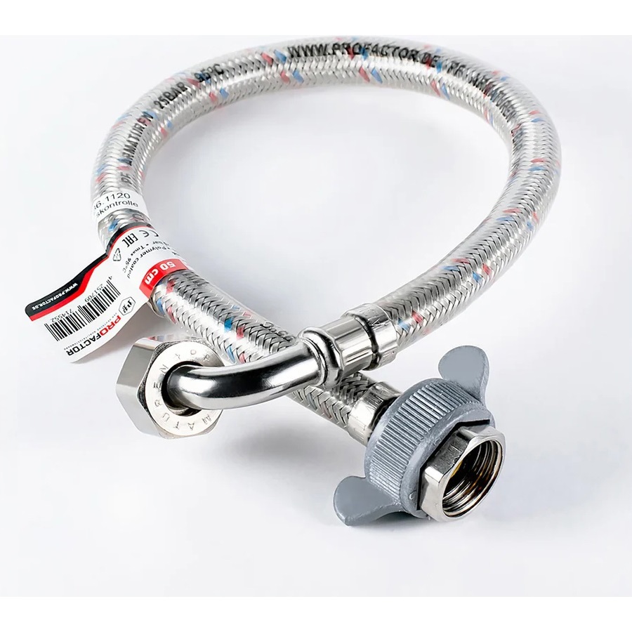 Изображение товара Шланг для стиральной машины наливной Profactor Luxe 1/2" ВР 0.8 м