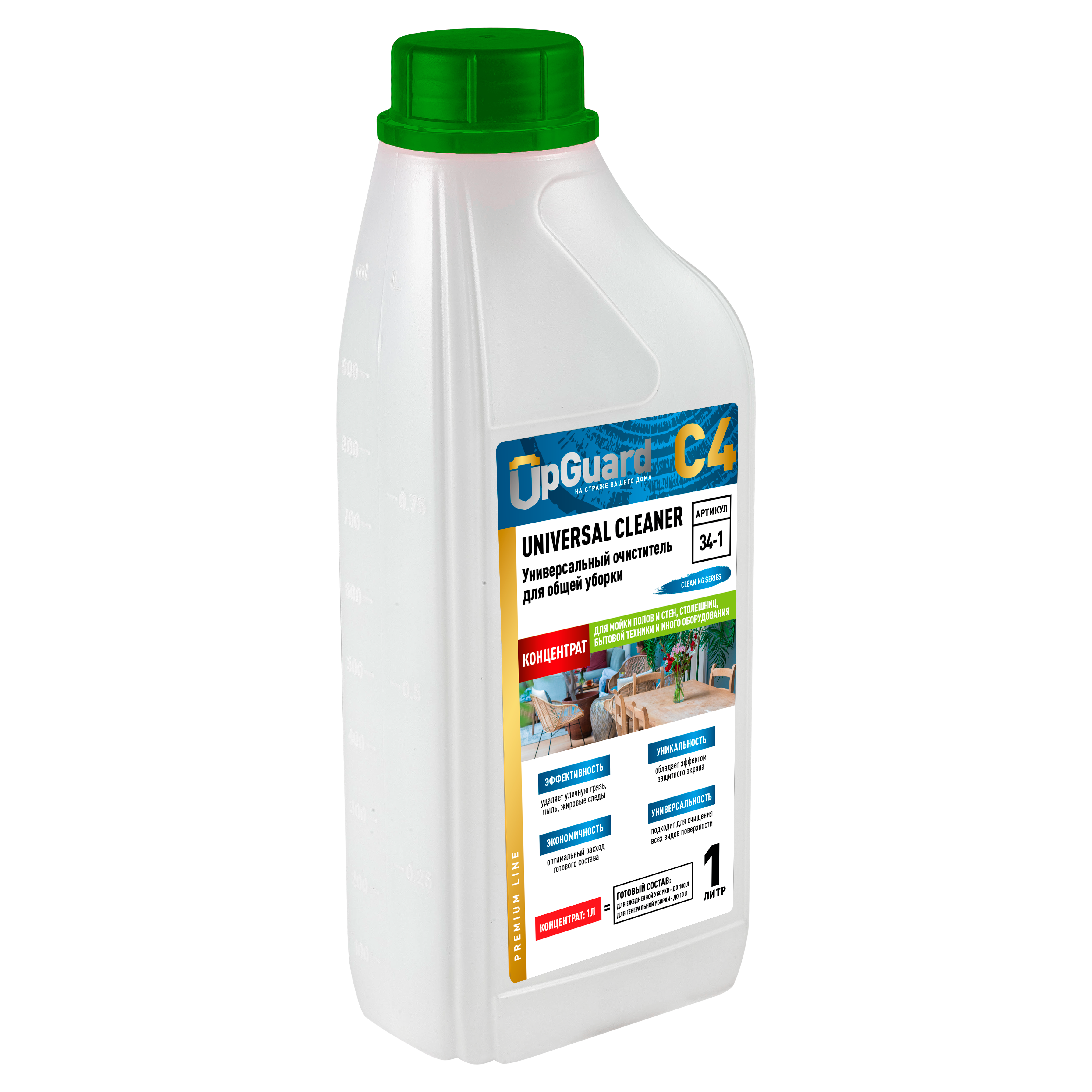 Изображение товара Моющее средство универсальное Upguard C4 Universal Cleaner концентрат 1л Изображение товара Моющее средство универсальное Upguard C4 Universal Cleaner концентрат 1л