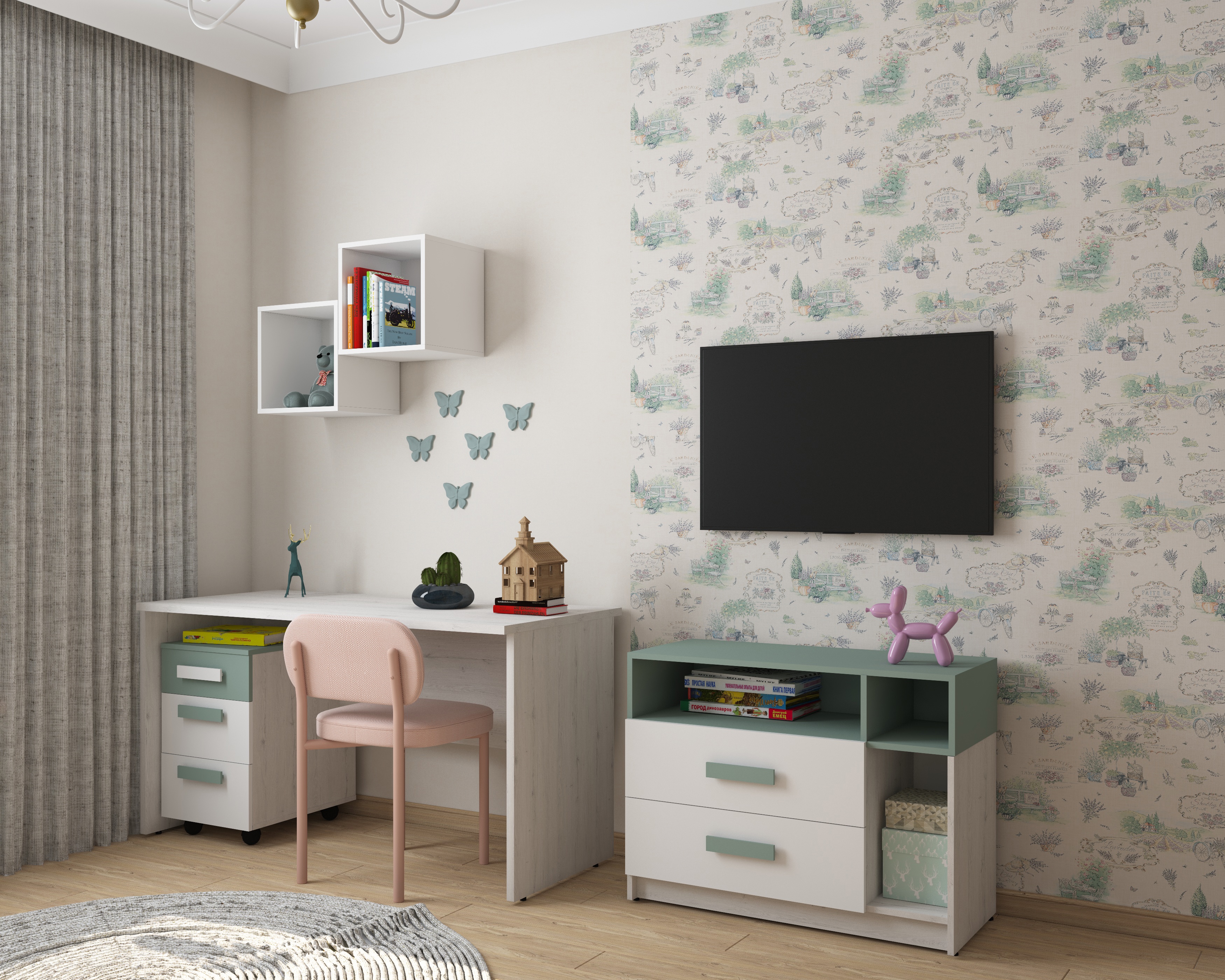 Изображение товара Стол письменный Сканди С2 1200x600x750 Дуб Эльза