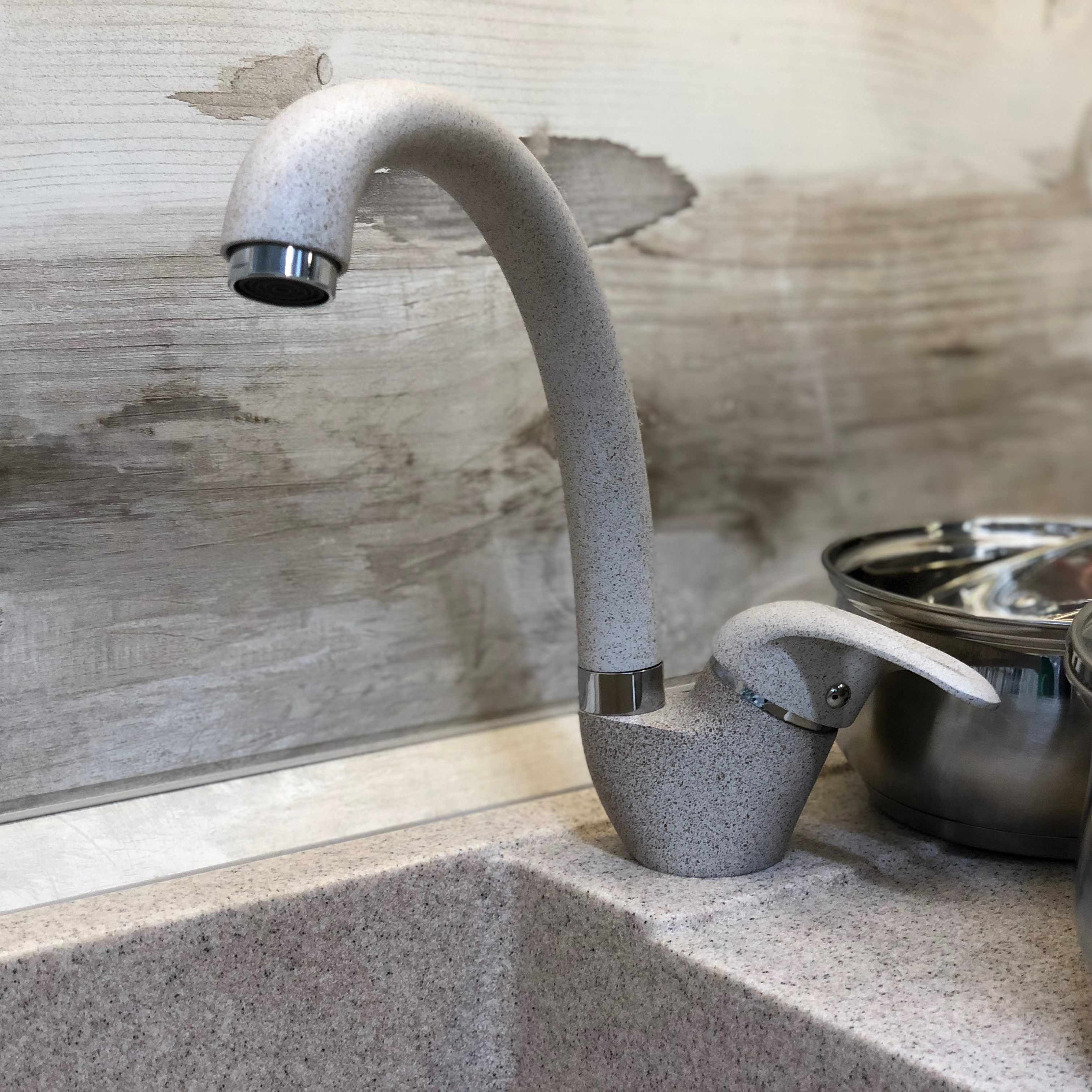 Изображение товара Смеситель для кухни Primavera Matera 13 см цвет бежевый