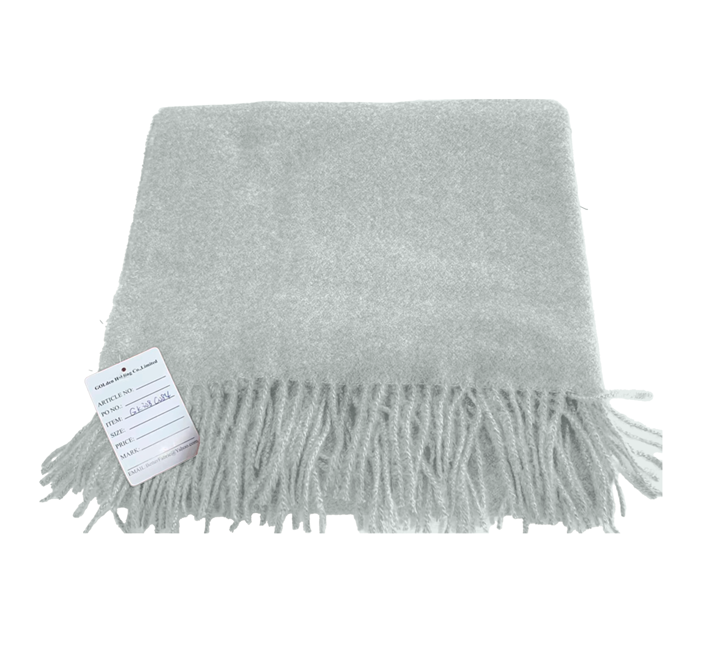 Изображение товара Плед Меланж 130x170 см полиэстер серый стиль скандинавский