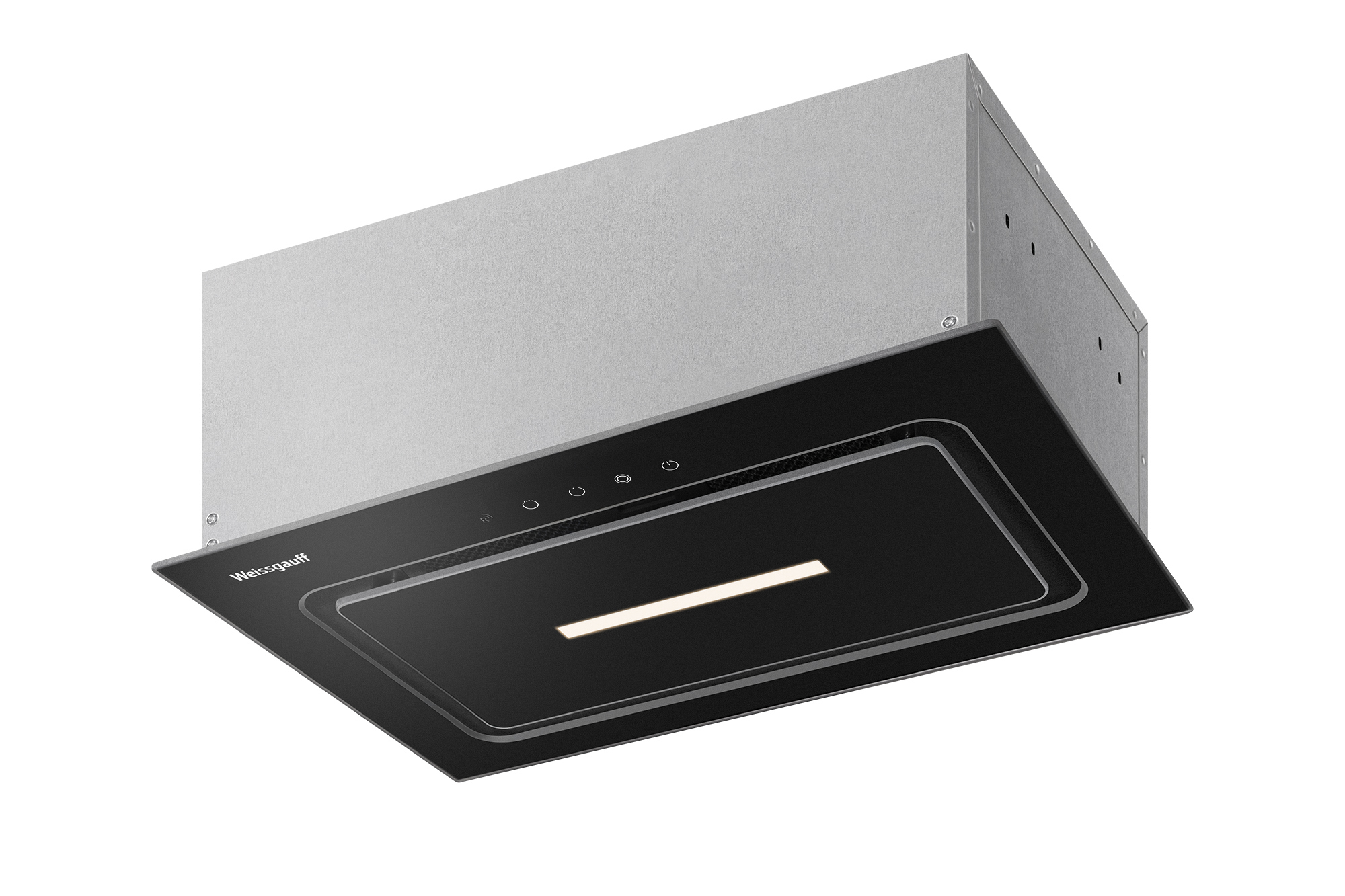 Изображение товара Встраиваемая вытяжка Weissgauff 456 Touch Black Glass 45 см эффектный дизайн