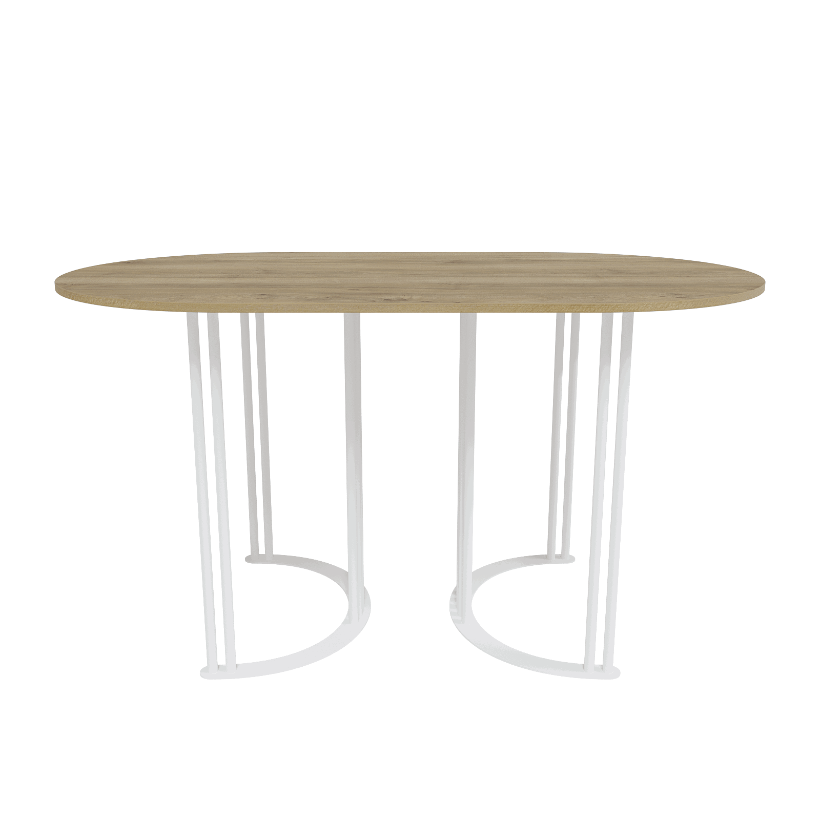 Изображение товара Кухонный стол овальный Genglass Violur GGT-20-3-1-14080 140x80 см лдсп цвет орех