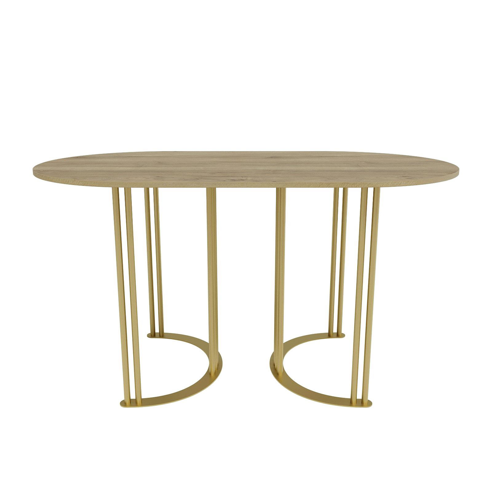 Изображение товара Кухонный овальный стол Genglass Violur GGT-20-1-1-14080 140x80 см ЛДСП Россия