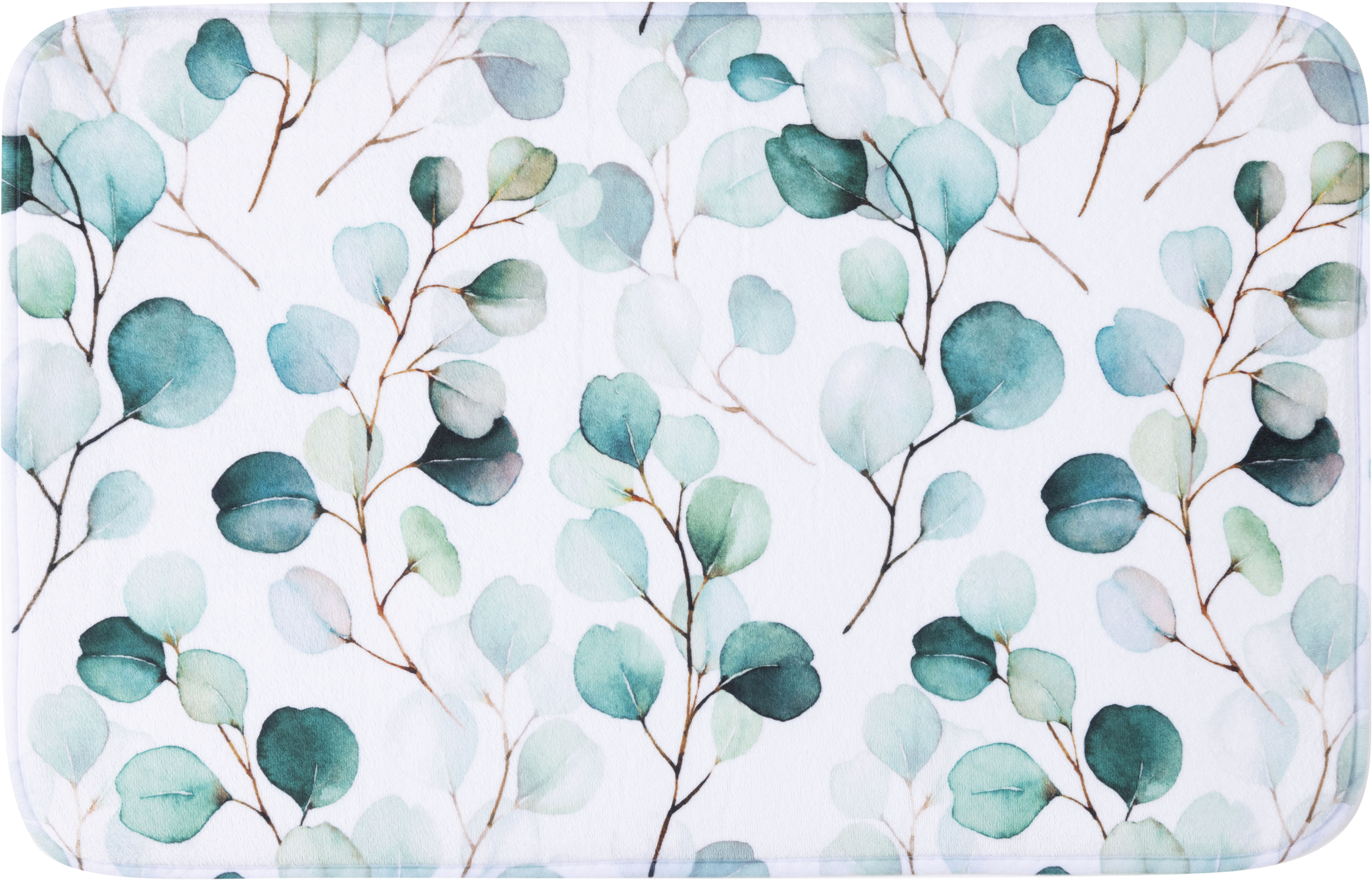 Изображение товара Коврик для ванной Свежесть ADB23105 бело-зеленый 45x70 см