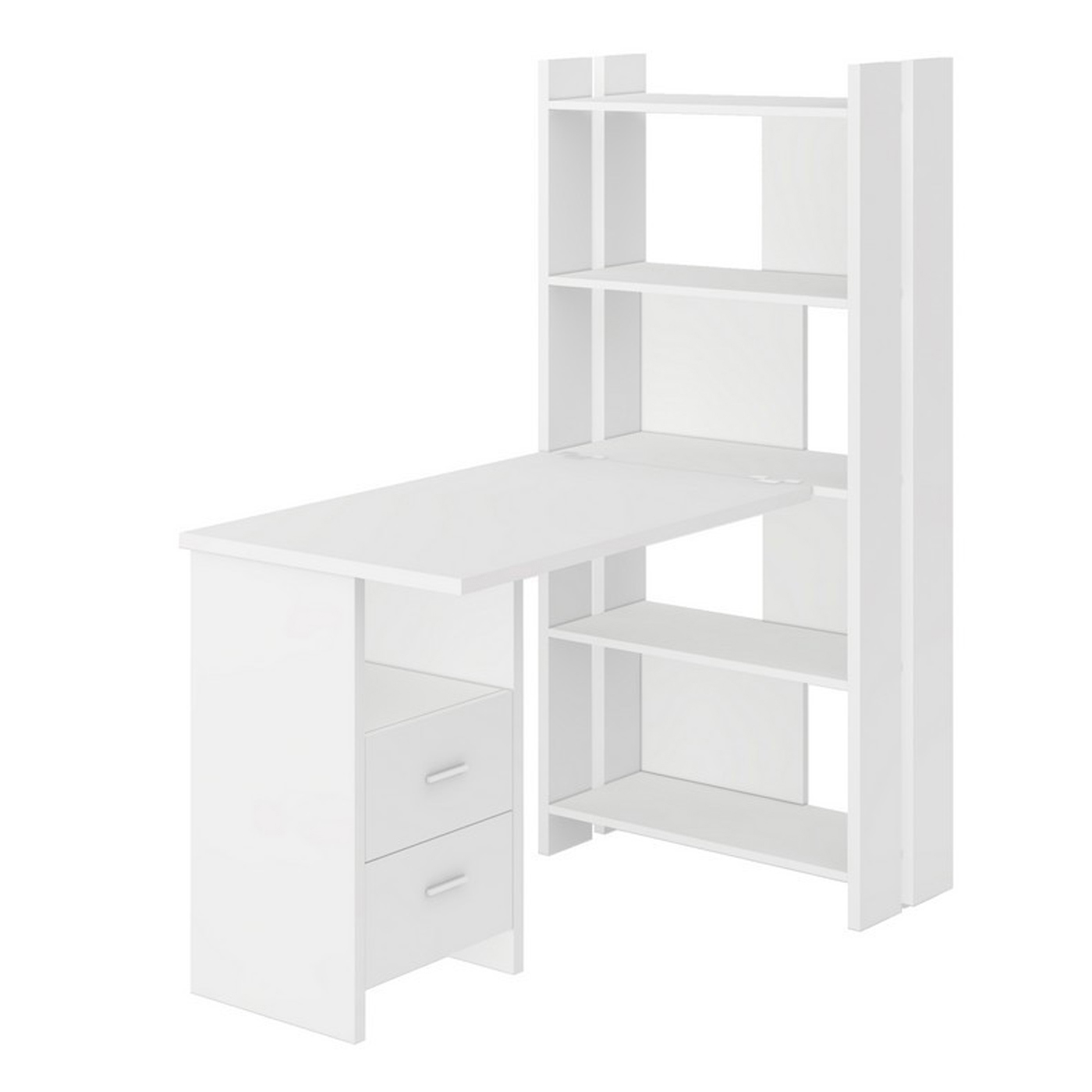 Изображение товара Стол Мэрдэс СТЛ-ОВ+С100 угловой белый ЛДСП для дома и офиса