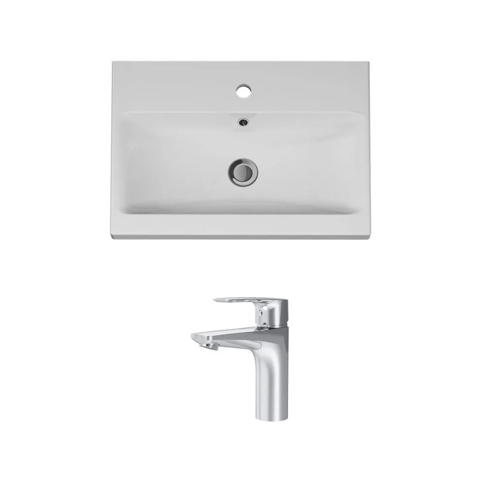 Изображение товара Раковина накладная Am.pm GEM M90WCC0602WG-F90A02100 60x42 см цвет хром/белый Изображение товара Раковина накладная Am.pm GEM M90WCC0602WG-F90A02100 60x42 см цвет хром/белый
