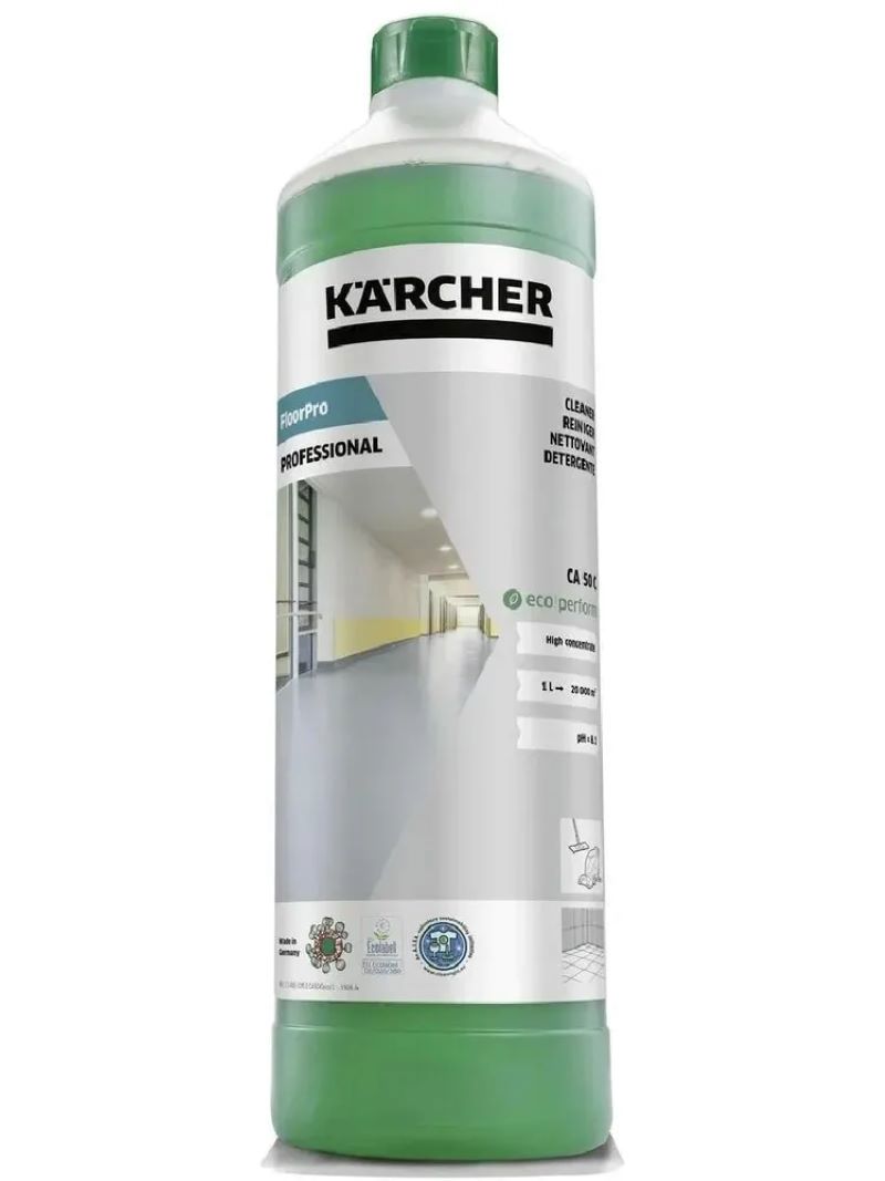 Изображение товара Средство для мытья полов Karcher FloorPro Cleaner CA 50 C eco!perform 6.296-053.0 концентрат 1 л