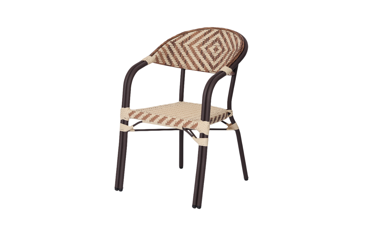 Изображение товара Кресло садовое Star 57x56x84 см пластик коричнево-бежевый