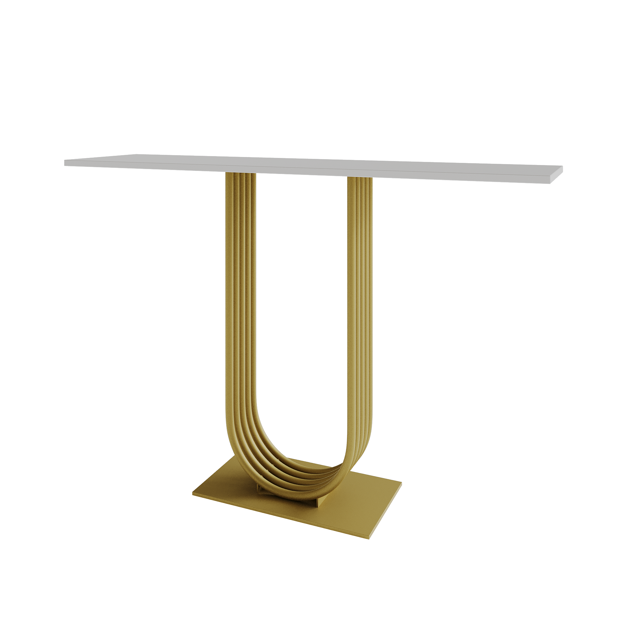 Изображение товара Консоль Genglass GGK-02-1-3-120 40x80x120 см белая