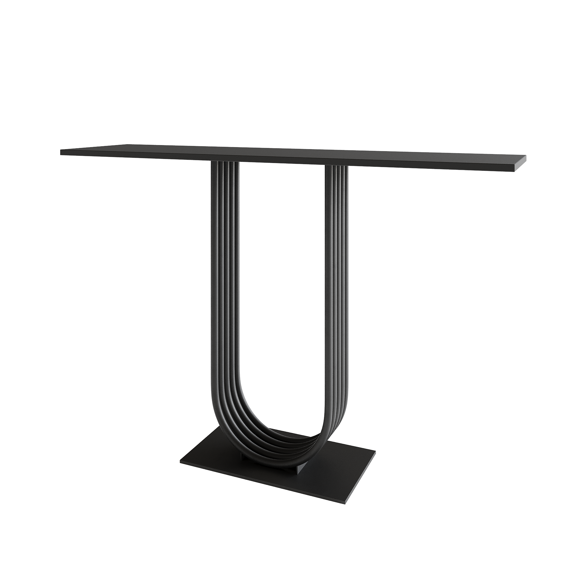 Изображение товара Современная металлическая консоль с ЛДСП 120 см для дома и офиса Genglass GGK-02-2-2-120