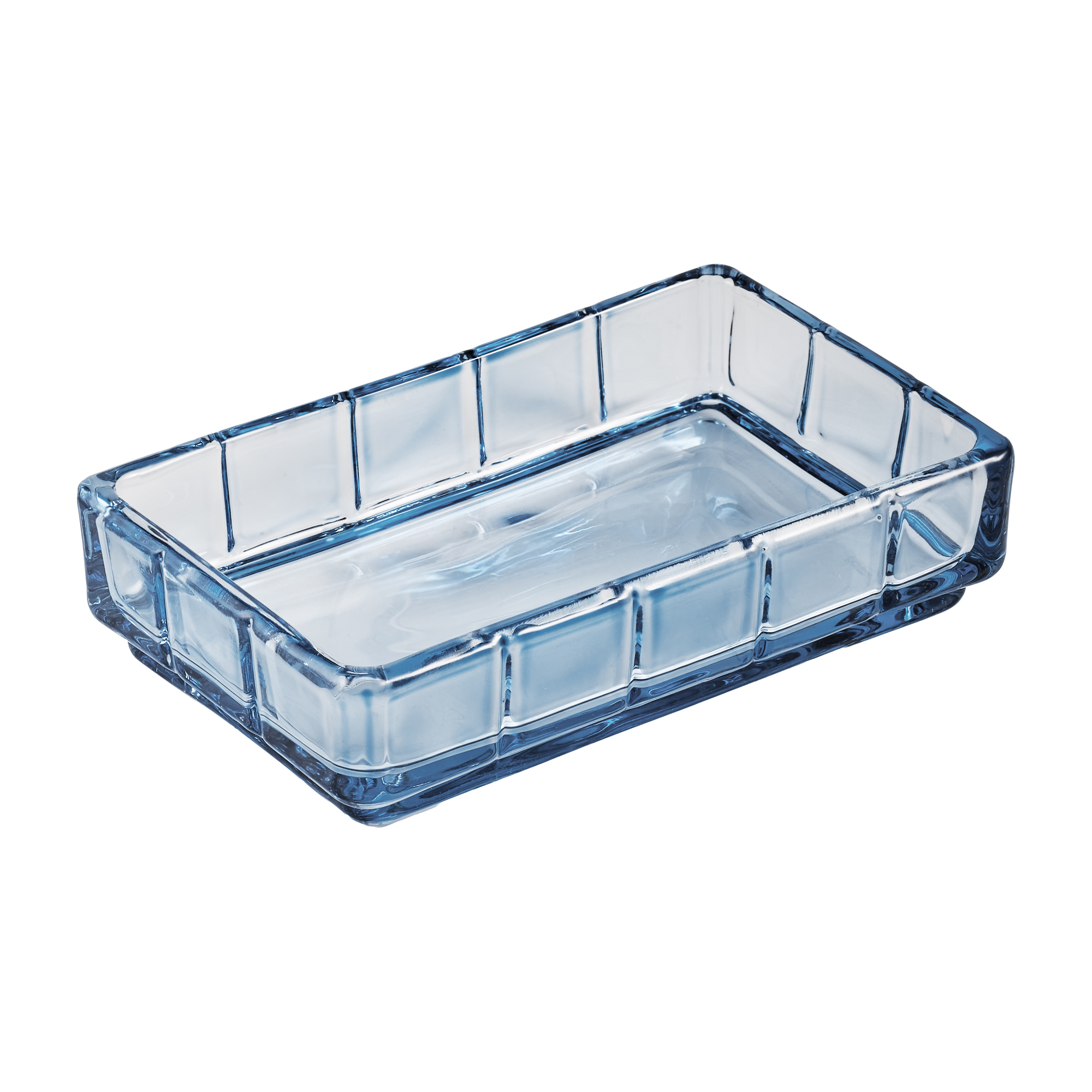 Изображение товара Мыльница Verran Norwa из стекла голубая для ванной комнаты