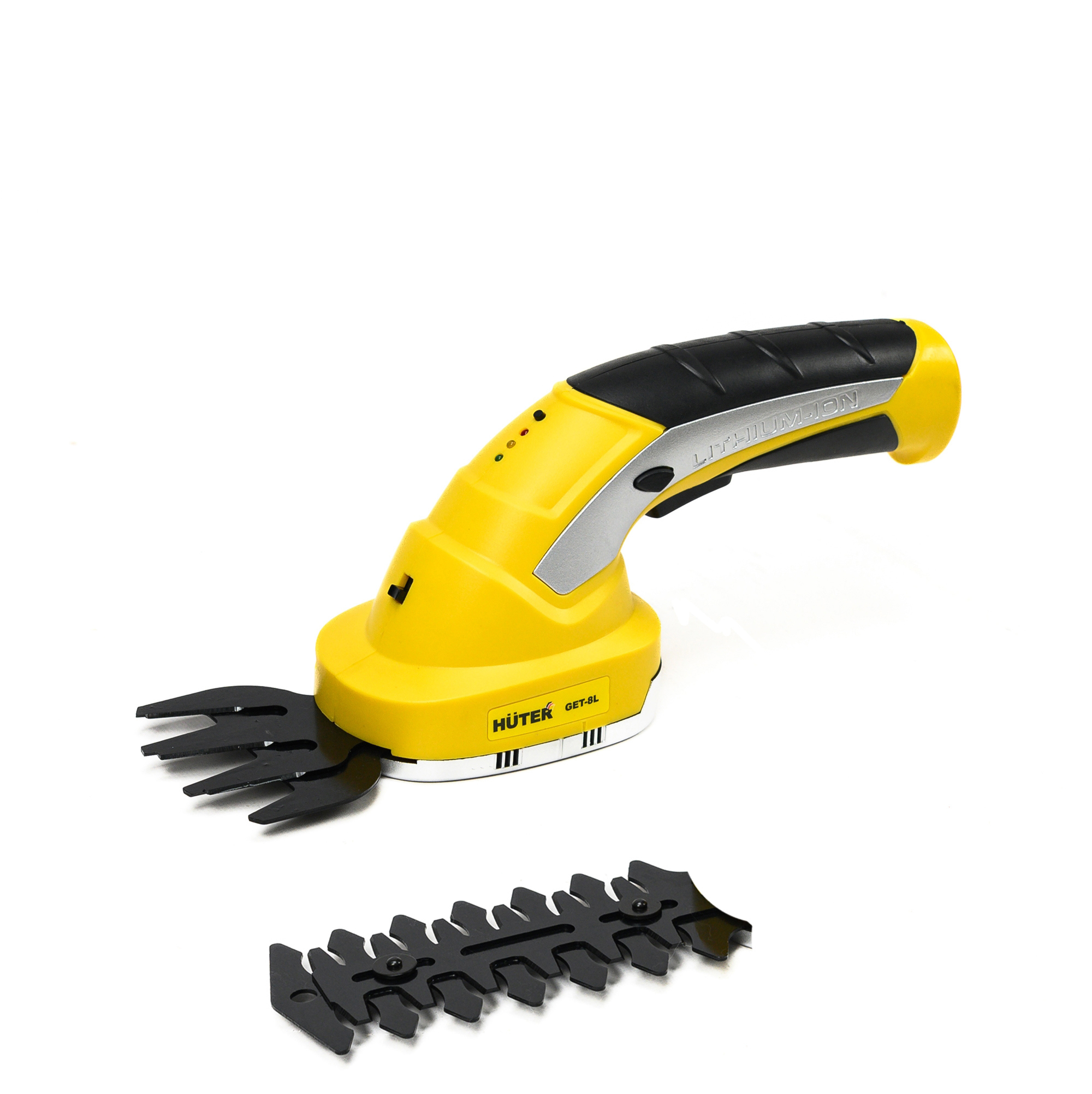 Изображение товара Аккумуляторные ножницы Huter GET-8L для стрижки газона и подрезки кустарников