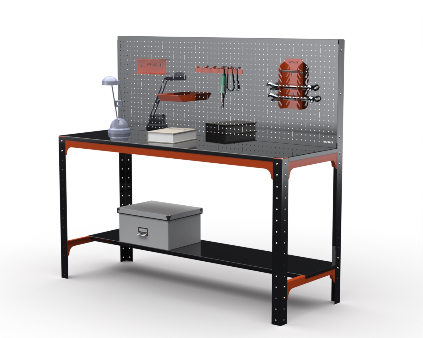 Изображение товара Стол металлический Metalex 201215, максимальная нагрузка 260 кг Изображение товара Стол металлический Metalex 201215, максимальная нагрузка 260 кг