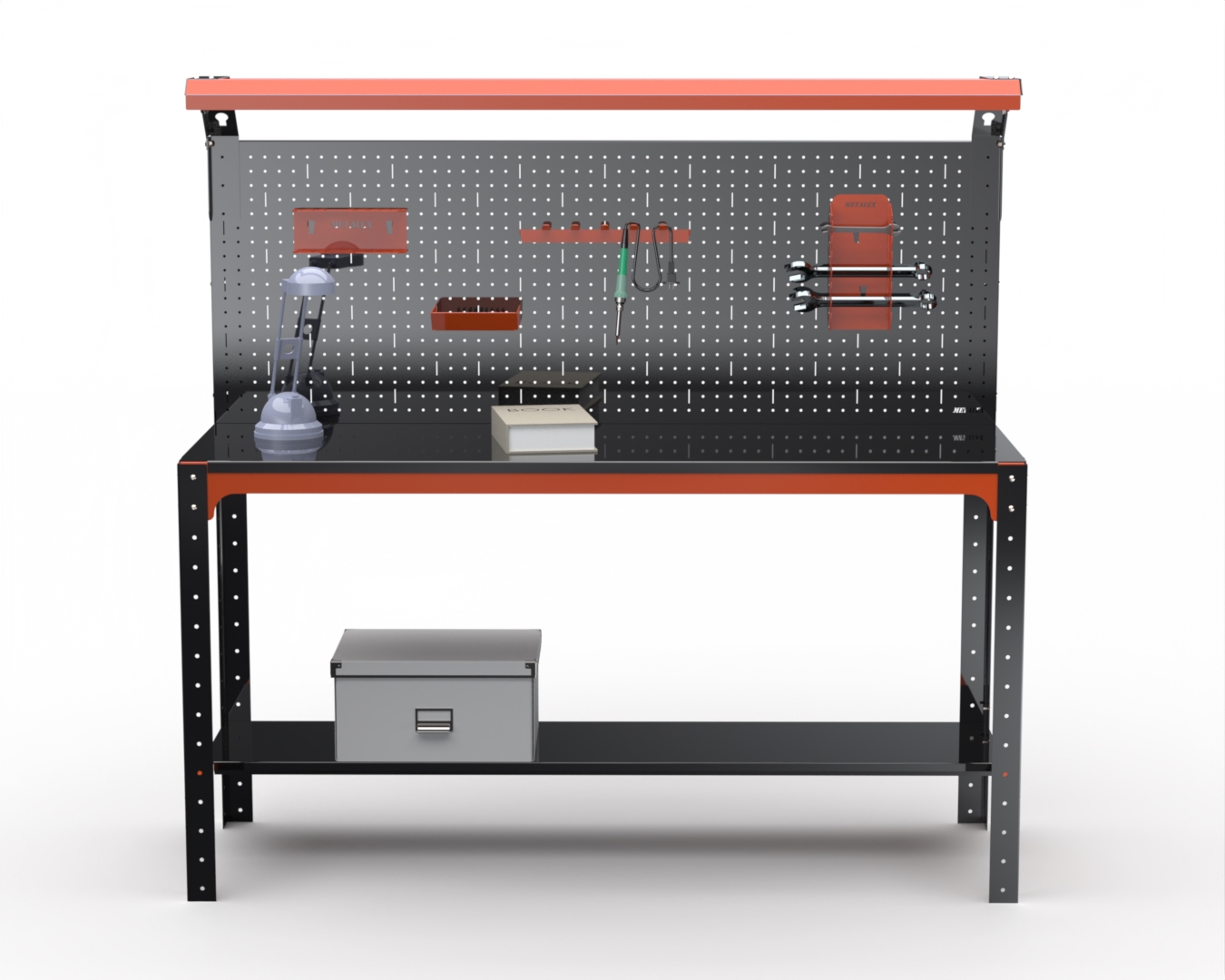 Изображение товара Стол металлический Metalex 201277 с освещением и перфопанелью