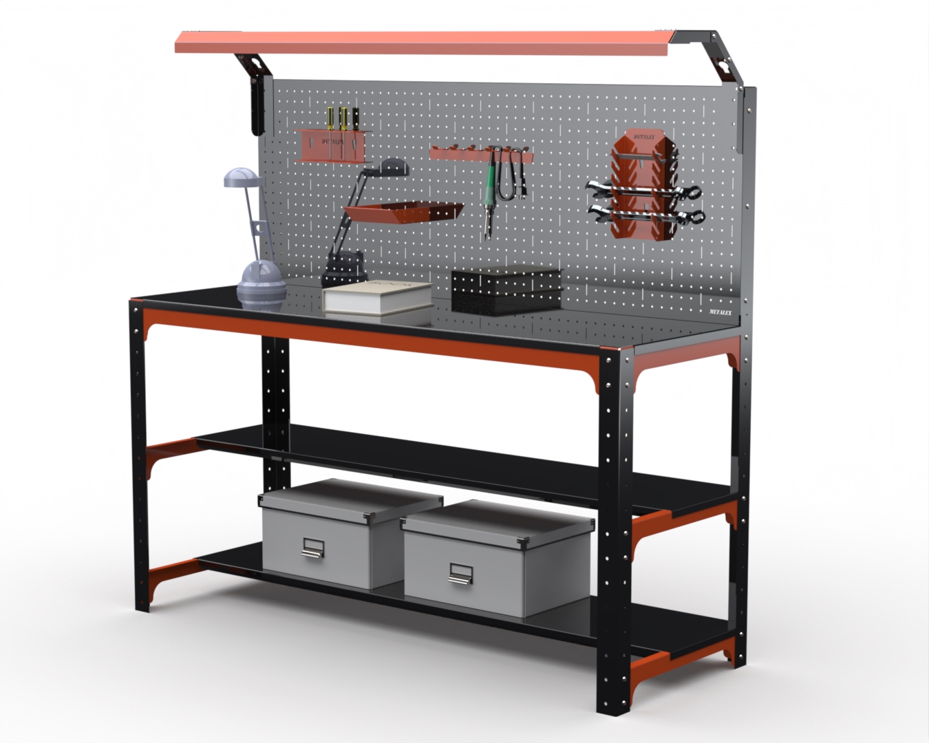Изображение товара Стол металлический Metalex 201301, максимальная нагрузка 260 кг