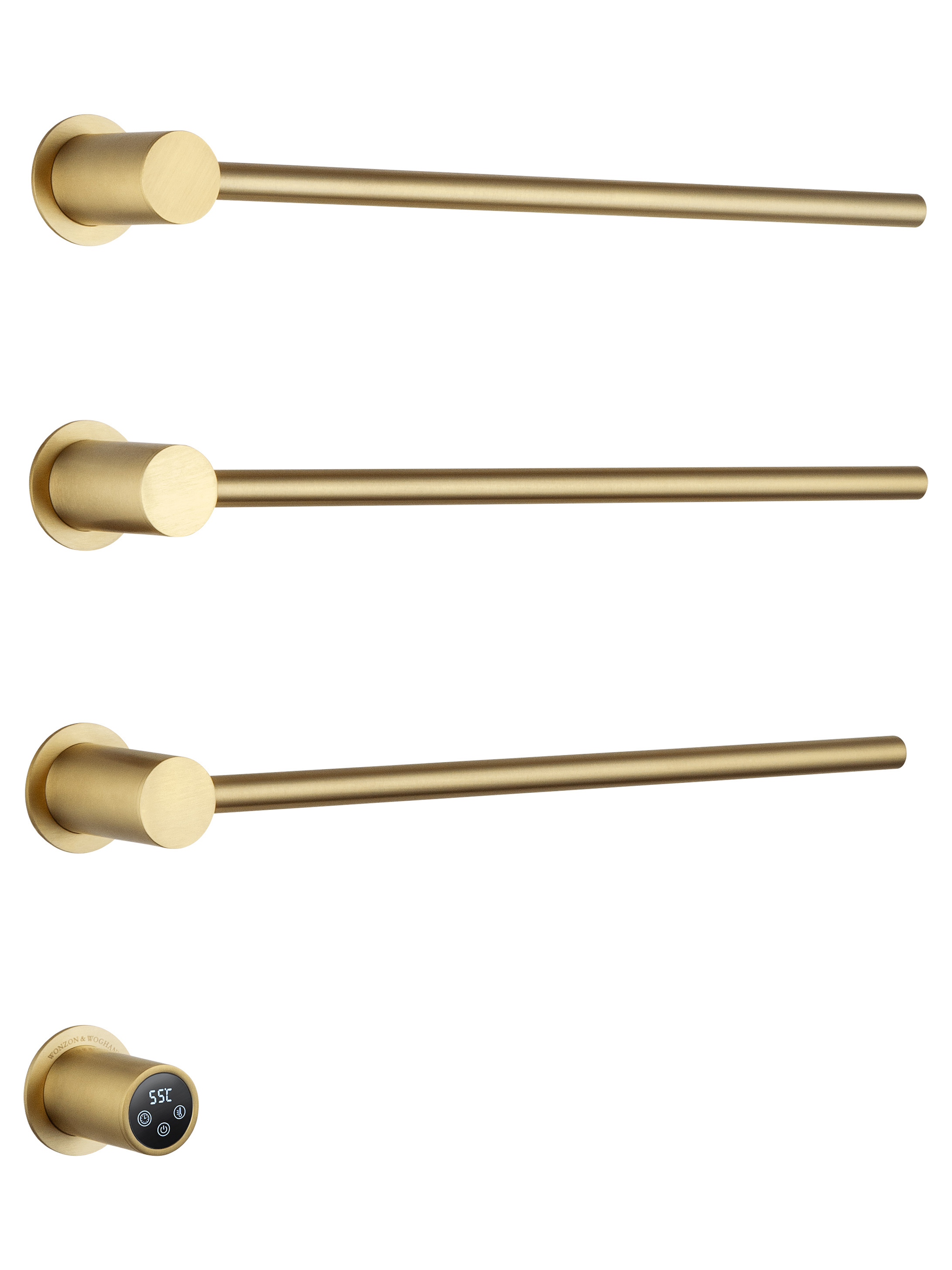 Изображение товара Электрический полотенцесушитель Wonzon & Woghand 468x515 мм 60 Вт золото