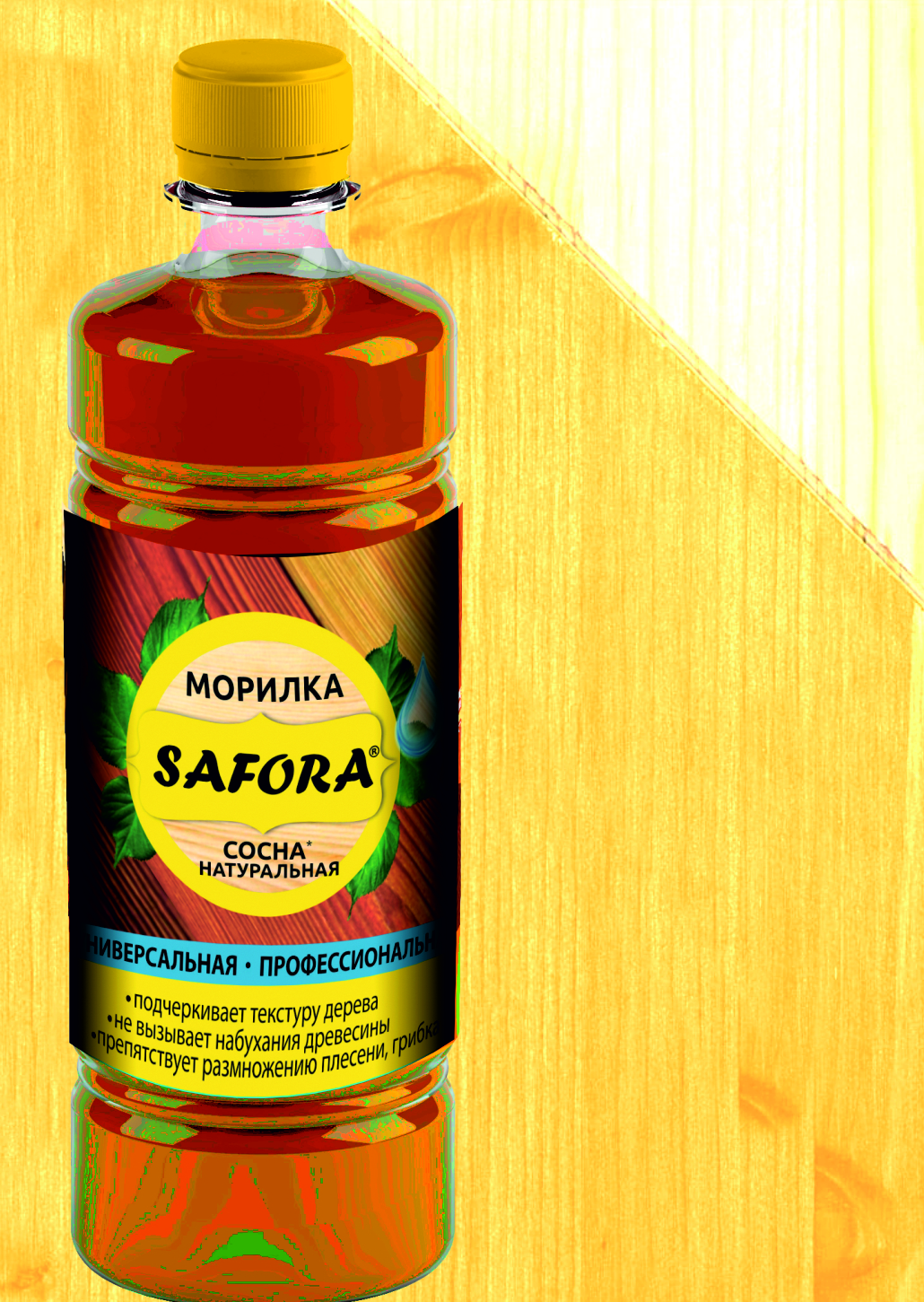 Изображение товара Морилка Safora профессиональная цвет сосна 0.5 л по 5 шт