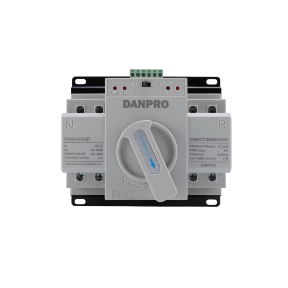Изображение товара Автоматический ввод резерва Danpro DAQ3-63/2 2P 63 А 4.5 кА DAQ3-63-2