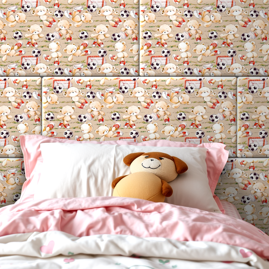 Изображение товара Мягкая стеновая панель 3D Kovalevski 200-51, 120x60 см, цвет бежевый, 2 шт