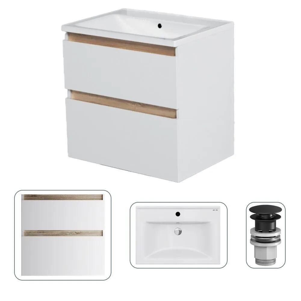 Изображение товара Тумба с раковиной Am.pm X-Joy M85FHX0652WC065WG-P22 65 см подвесная с донным клапаном цвет белый Изображение товара Тумба с раковиной Am.pm X-Joy M85FHX0652WC065WG-P22 65 см подвесная с донным клапаном цвет белый