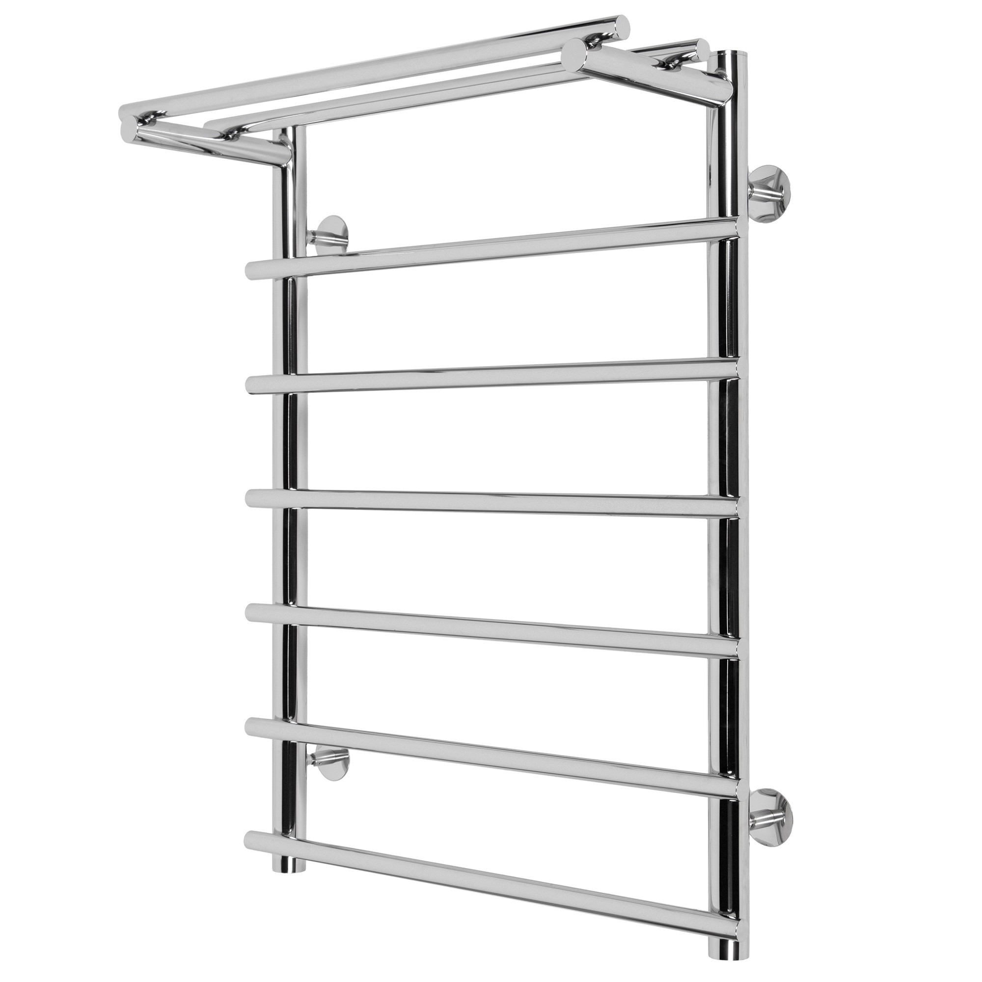 Изображение товара Полотенцесушитель водяной с полкой Royal thermo Ватра П7 500x696 с полкой 56x70 см 1/2" нержавеющая сталь