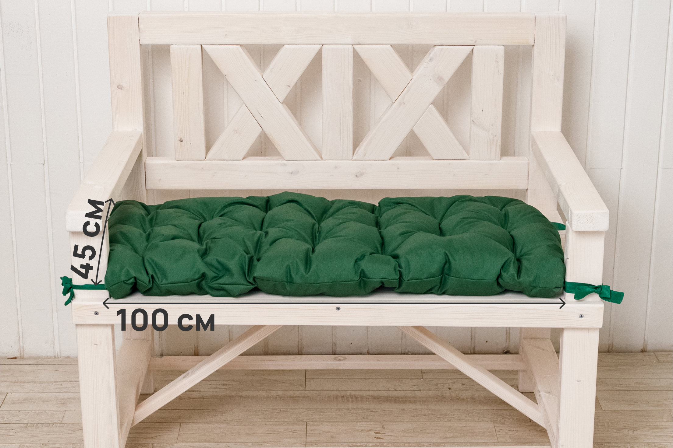 Изображение товара Подушка пикованная Alberica Оксфорд 600ПМ/О100 45x100 см цвет зеленый