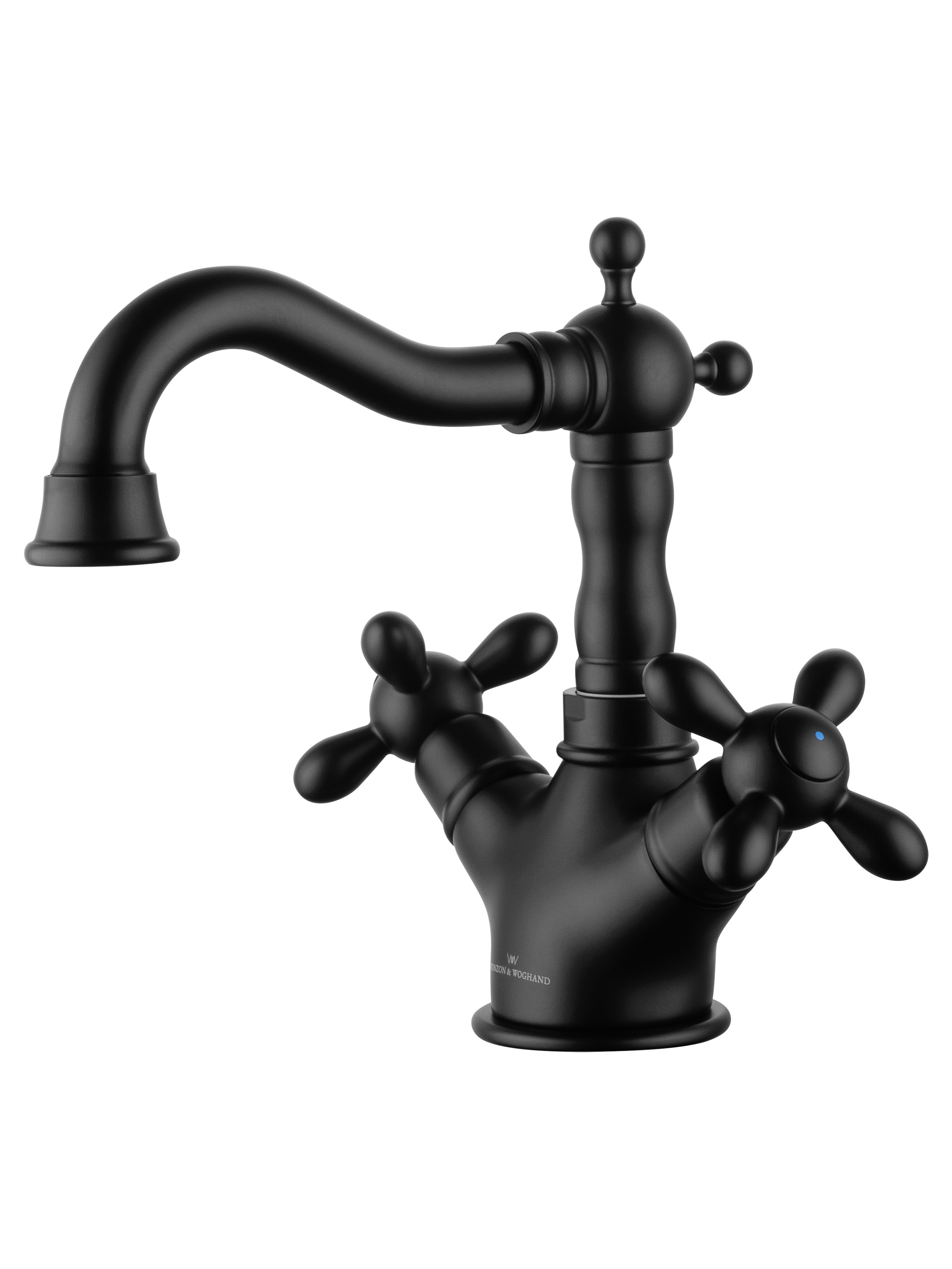 Изображение товара Смеситель для раковины Wonzon & Woghand Retro однорычажный цвет черный матовый WW-88139020-MB