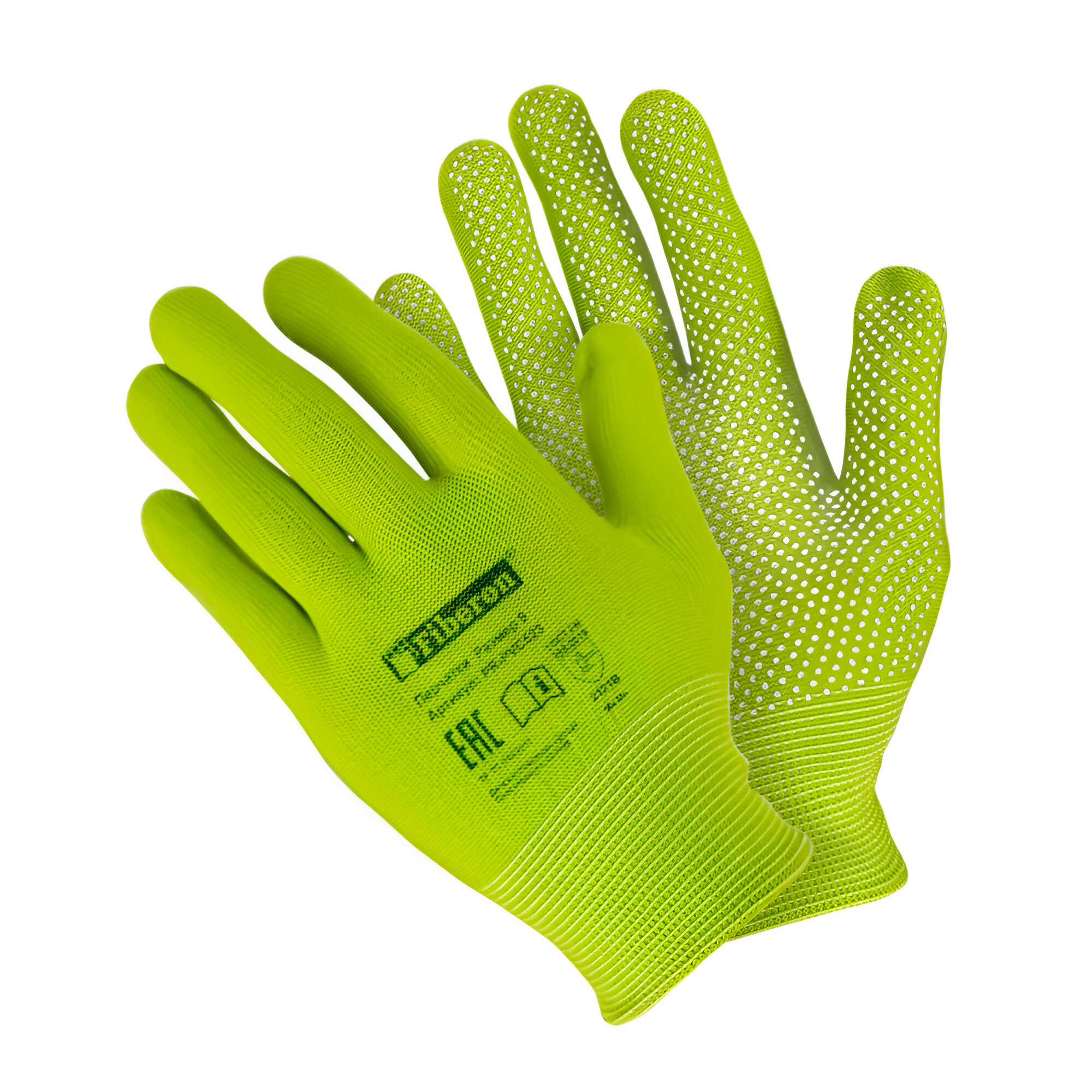 Изображение товара Перчатки ПВХ с микроточками Fiberon размер 9/L цвет зеленый Изображение товара Перчатки ПВХ с микроточками Fiberon размер 9/L цвет зеленый