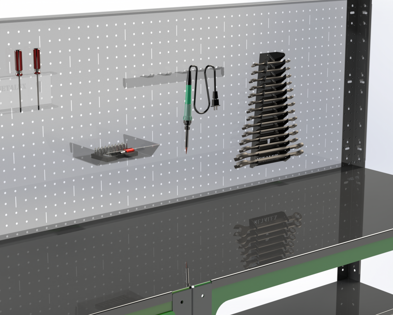 Изображение товара Держатель для ключей расширенный Metalex ACPRDKBCH с креплением на перфопанель