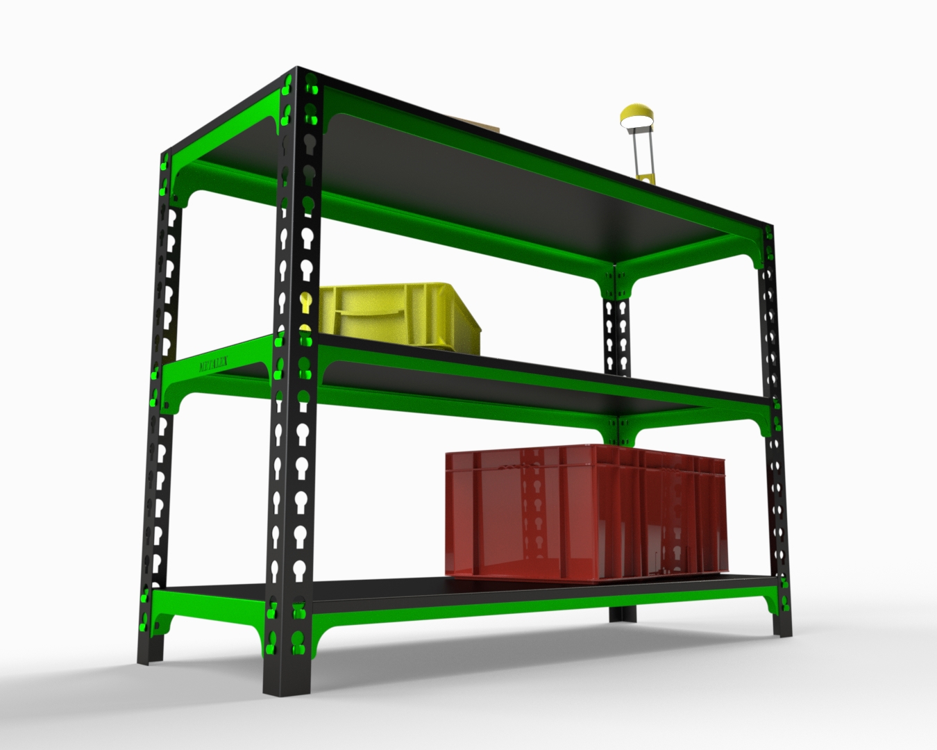 Изображение товара Стол-верстак стационарный Metalex SVPII951560, максимальная нагрузка 260 кг