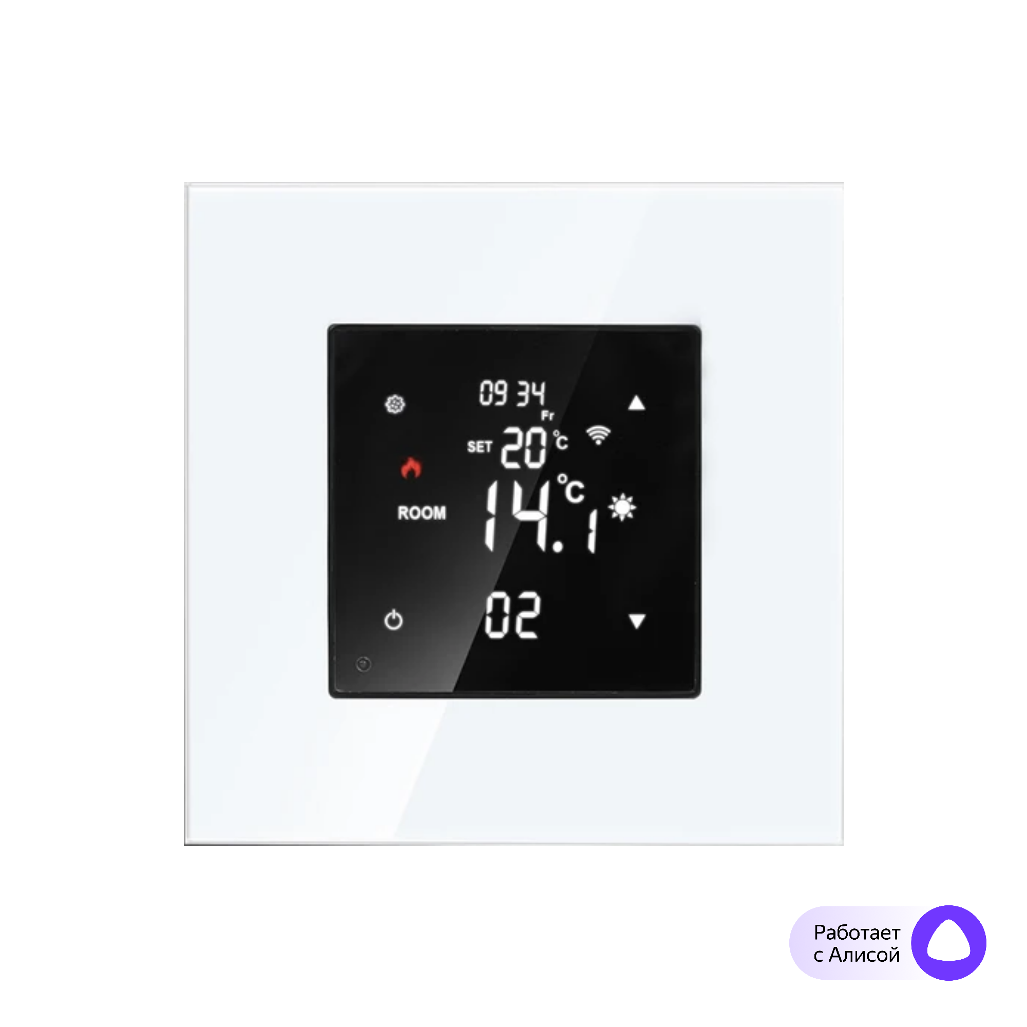 Изображение товара Терморегулятор для теплого пола Smart Aura SA-TE100F с Wi-Fi цифровой дисплей